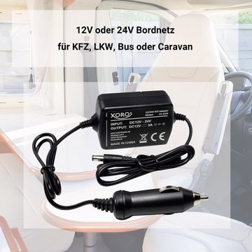 Xoro CA1224 Stabilisierter 12V / 24V KFZ Adapter für TV/Receiver KFZ Adapter