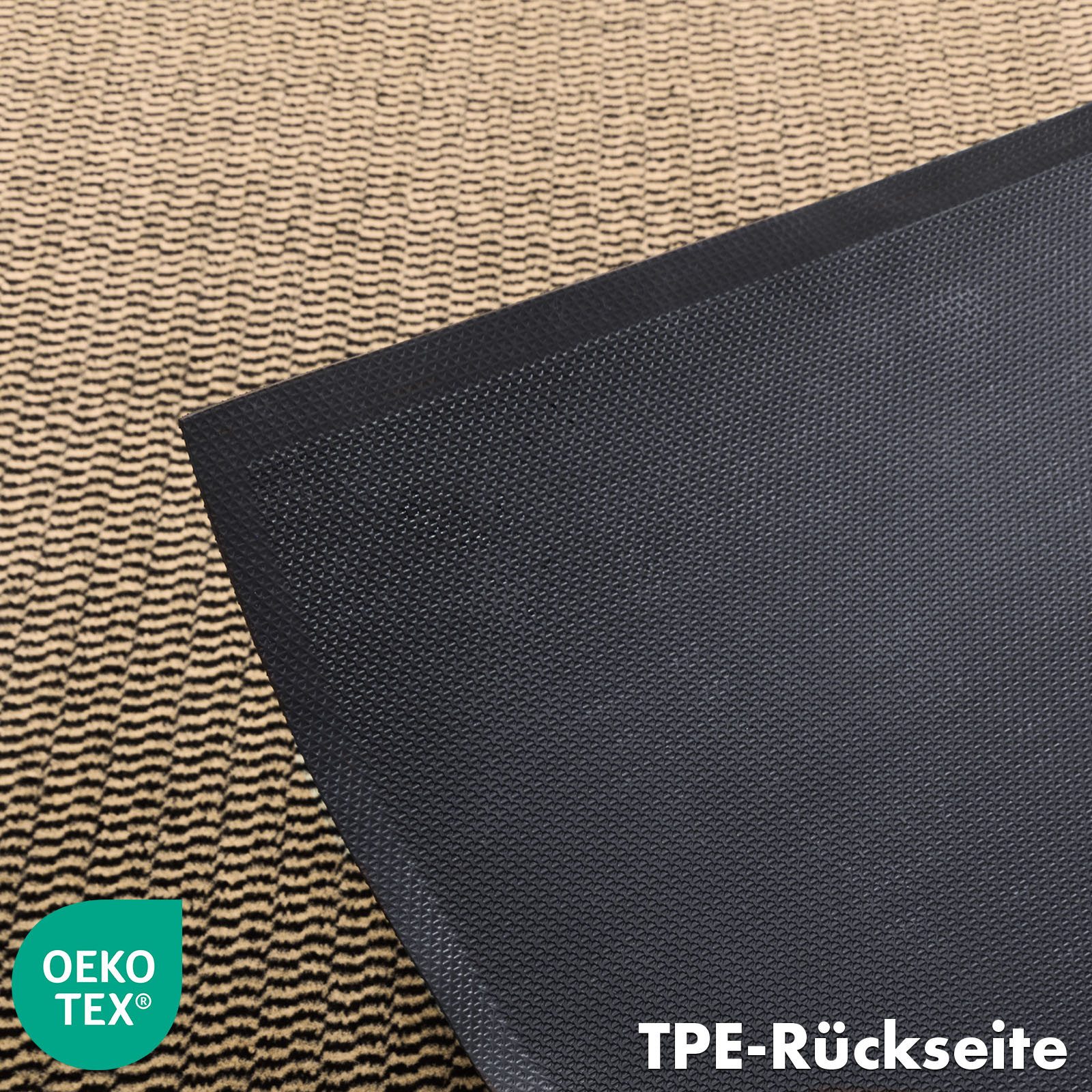 Floordirekt Fußmatte SKY Novo, enorm rutschfeste TPE-Rückseite, effektive Schmutzaufnahme, Rechteckig, Höhe: 7 mm, In- & Outdoor Schmutzfangmatte, saugstarker F – Bild 5 von 5