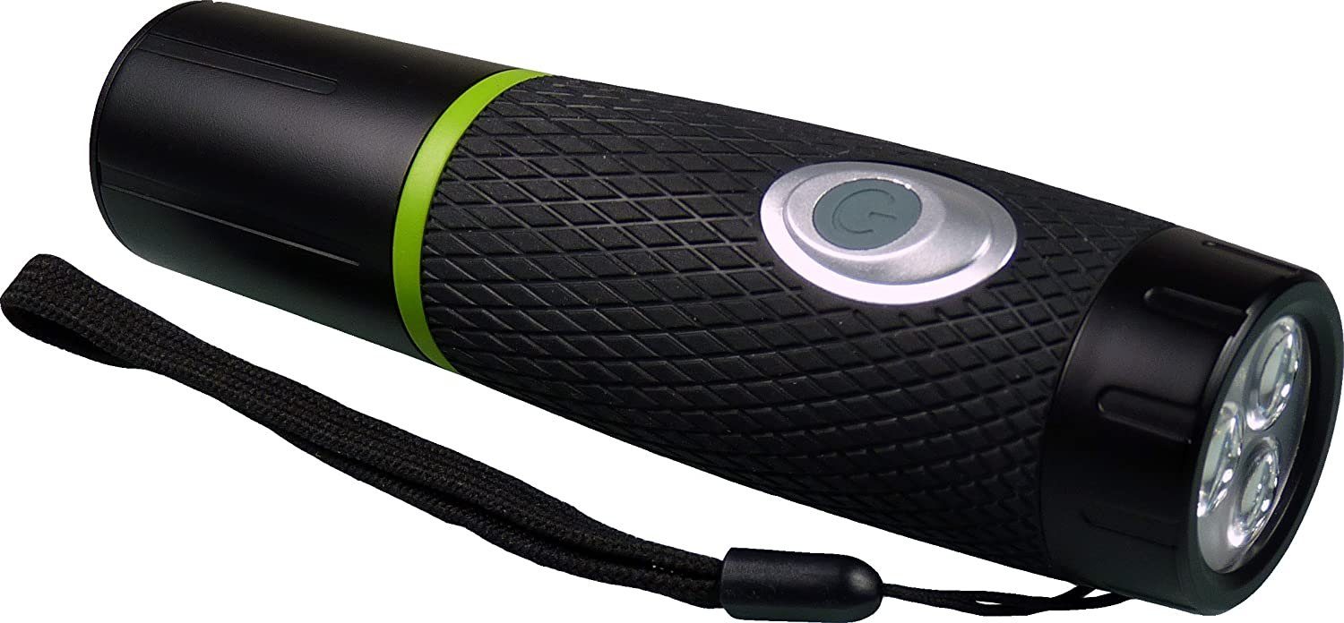 POWERplus LED Taschenlampe Powerplus Blackbird LED Dynamo Kurbeltaschenlampe