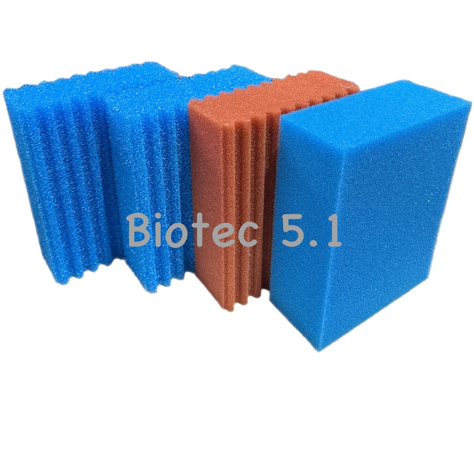 Teichfilter Ersatzschwamm Set passend für Oase Biotec 5.1 Teichfilter 1 x rot 2 x