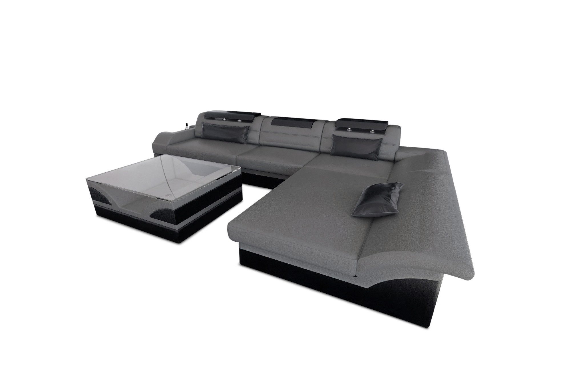 Sofa Dreams Ecksofa Couch Leder Sofa günstig online kaufen