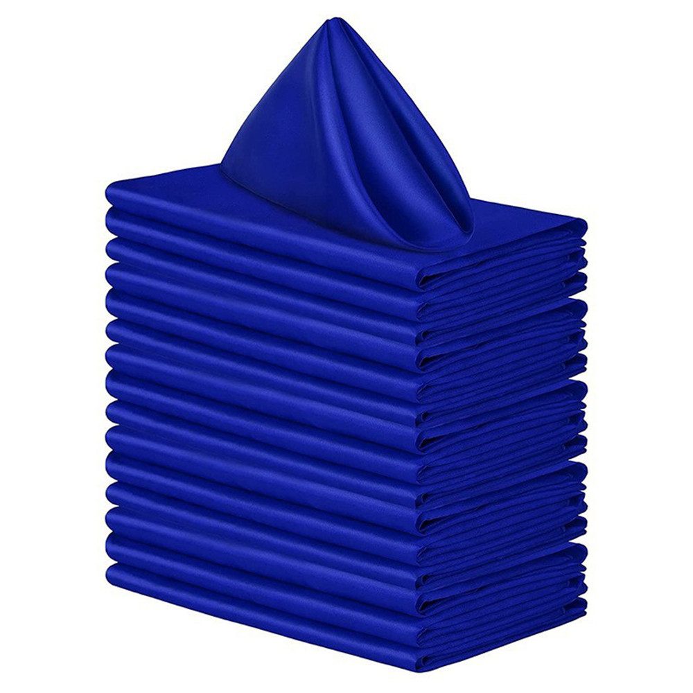 Bextsrack Stoffserviette Satin-Servietten, quadratische weiche Tischservietten, 48 cm x 48 cm, (5 St), Tischdekoration für Hochzeiten, Bankette, Partys, Weihnachten, Neujahr