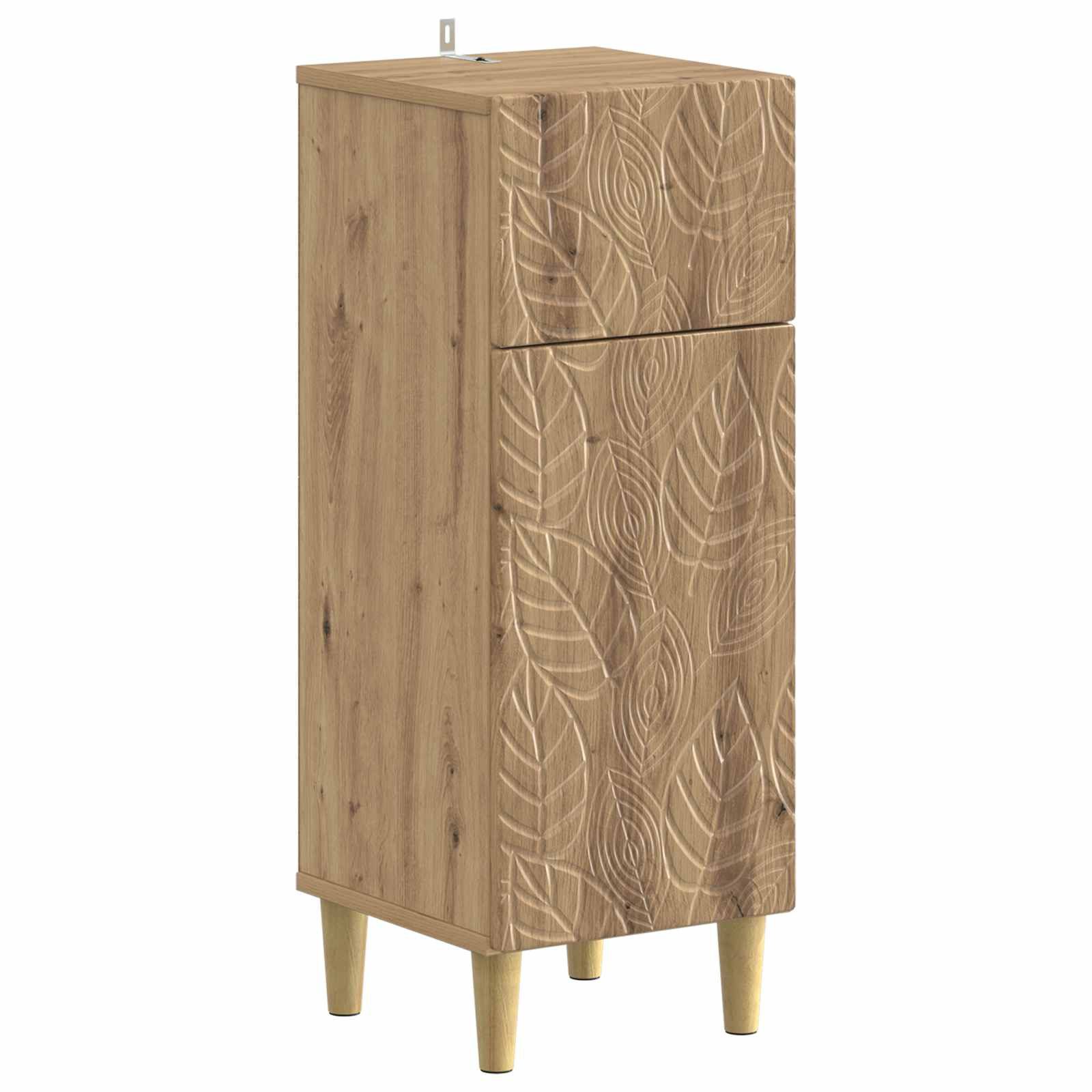 vidaXL Gartenlounge-Set 2-teiliges Badezimmer Schrank Set DELFT Artisan-Eiche