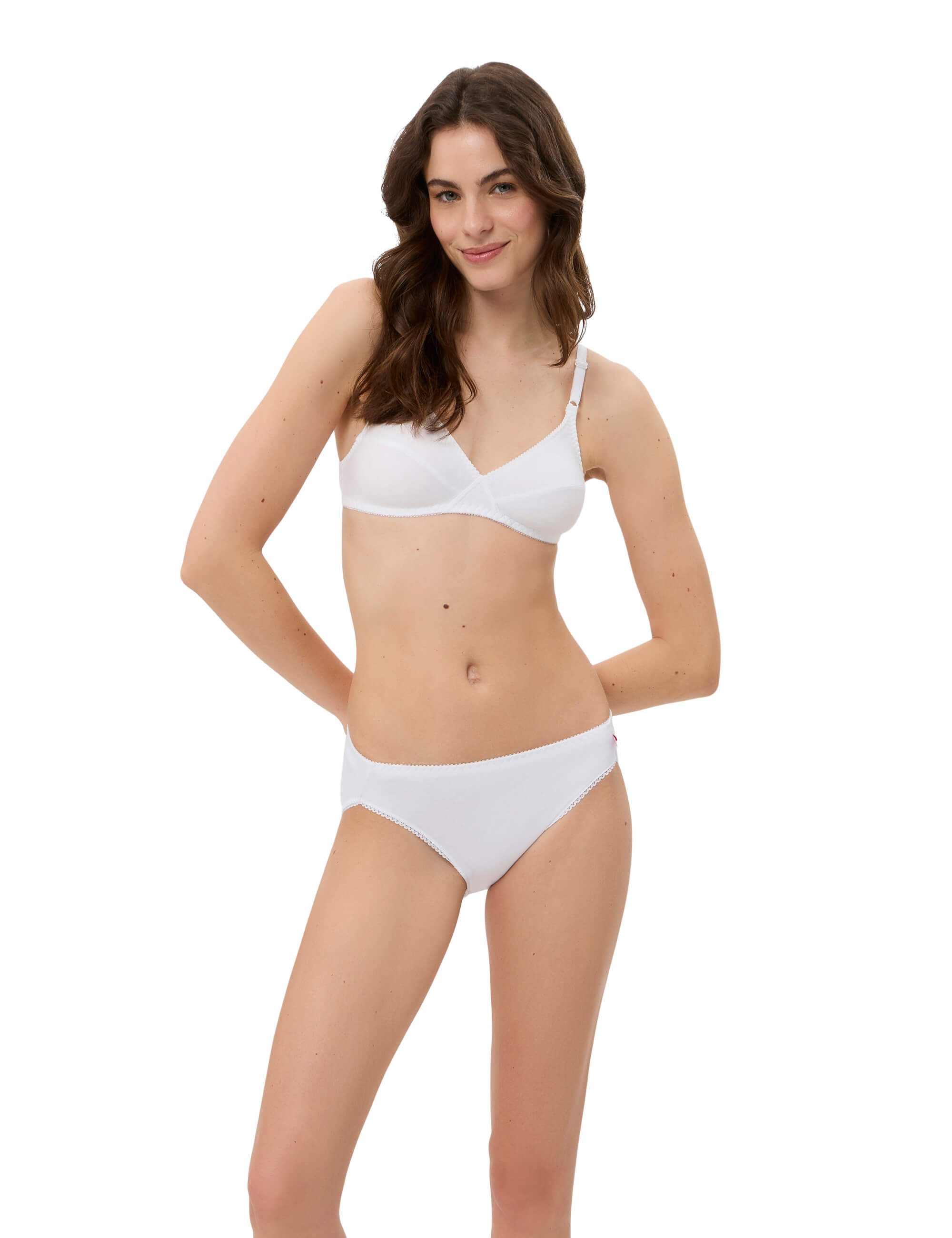 Beedees Bügelloser BH Rock'n'Roll N (1, 1-tlg., 1) aus reiner Baumwolle, genähte Cups mit klassischer Kontur