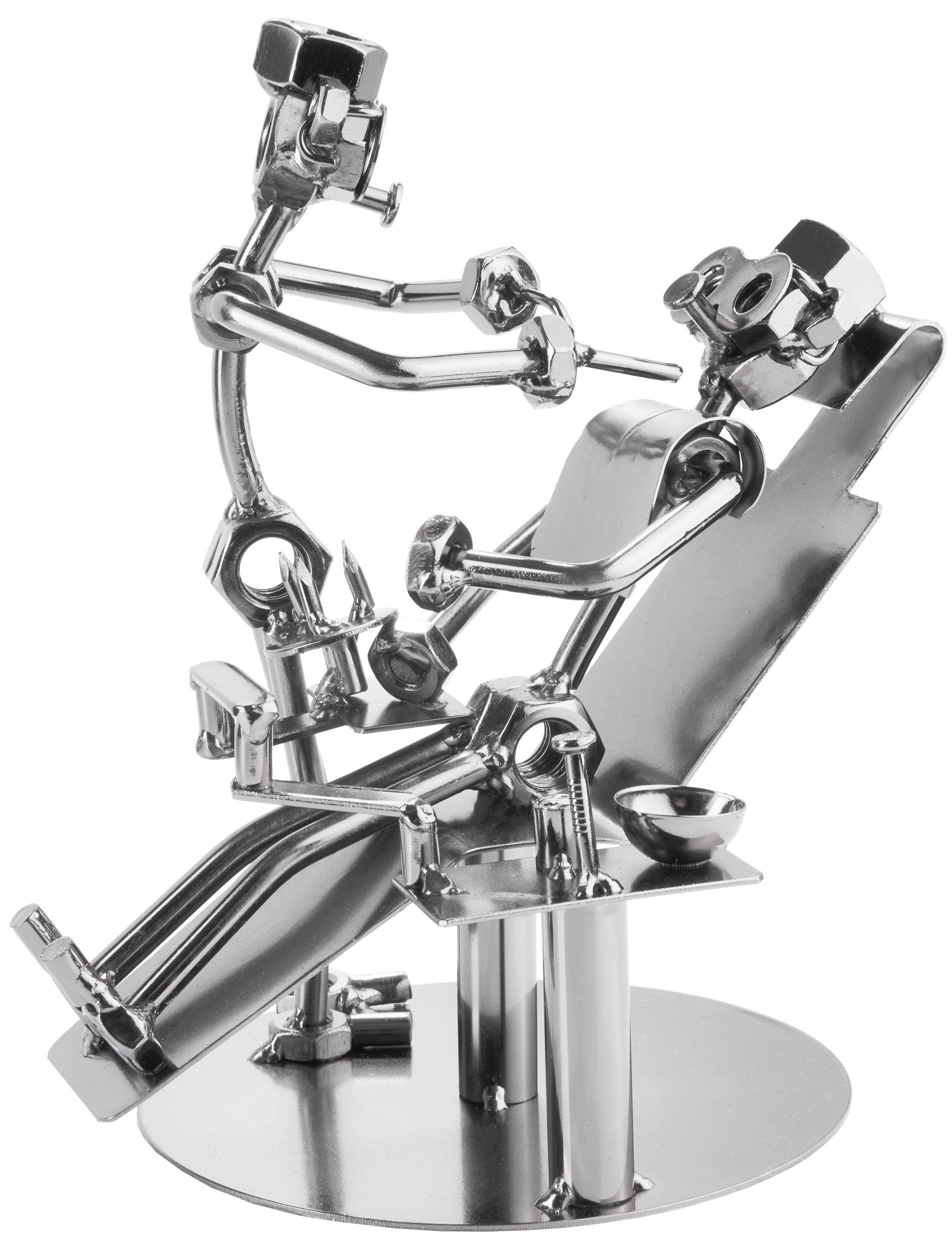 BRUBAKER Dekofigur Metallskulptur Schraubenmännchen Zahnarzt (1 St., Metall günstig online kaufen