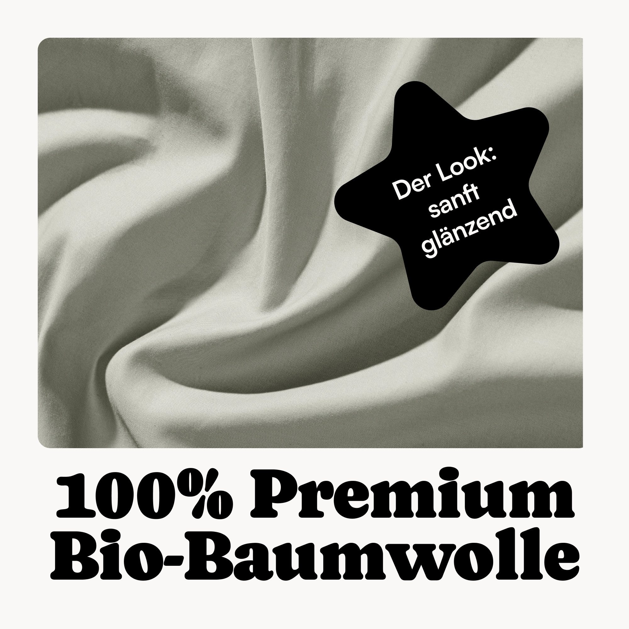 Seralino Kissenbezüge Mako Satin Kissenbezug (100% Bio Baumwolle) weich, hautfreundlich, (2 Stück), Fairtrade/ GOTS zertifizierte uni Kissenhülle mit Reißverschluss