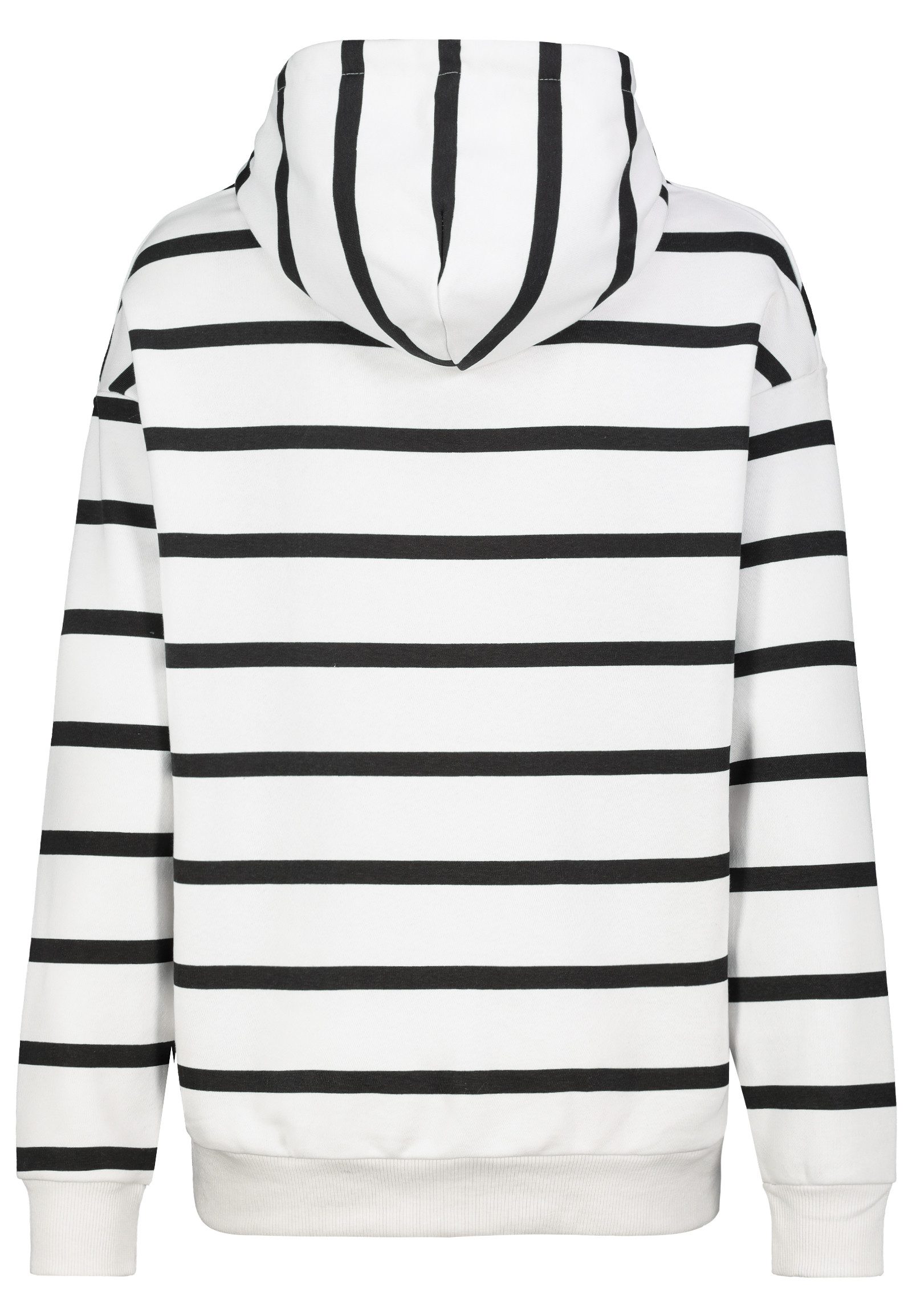 SUBLEVEL Hoodie Liebevoll bestickter Streifenlook mit günstig online kaufen