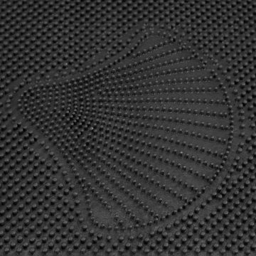 Fußmatte Gummi Fußmatte mit Muscheln, relaxdays, Höhe: 5 mm
