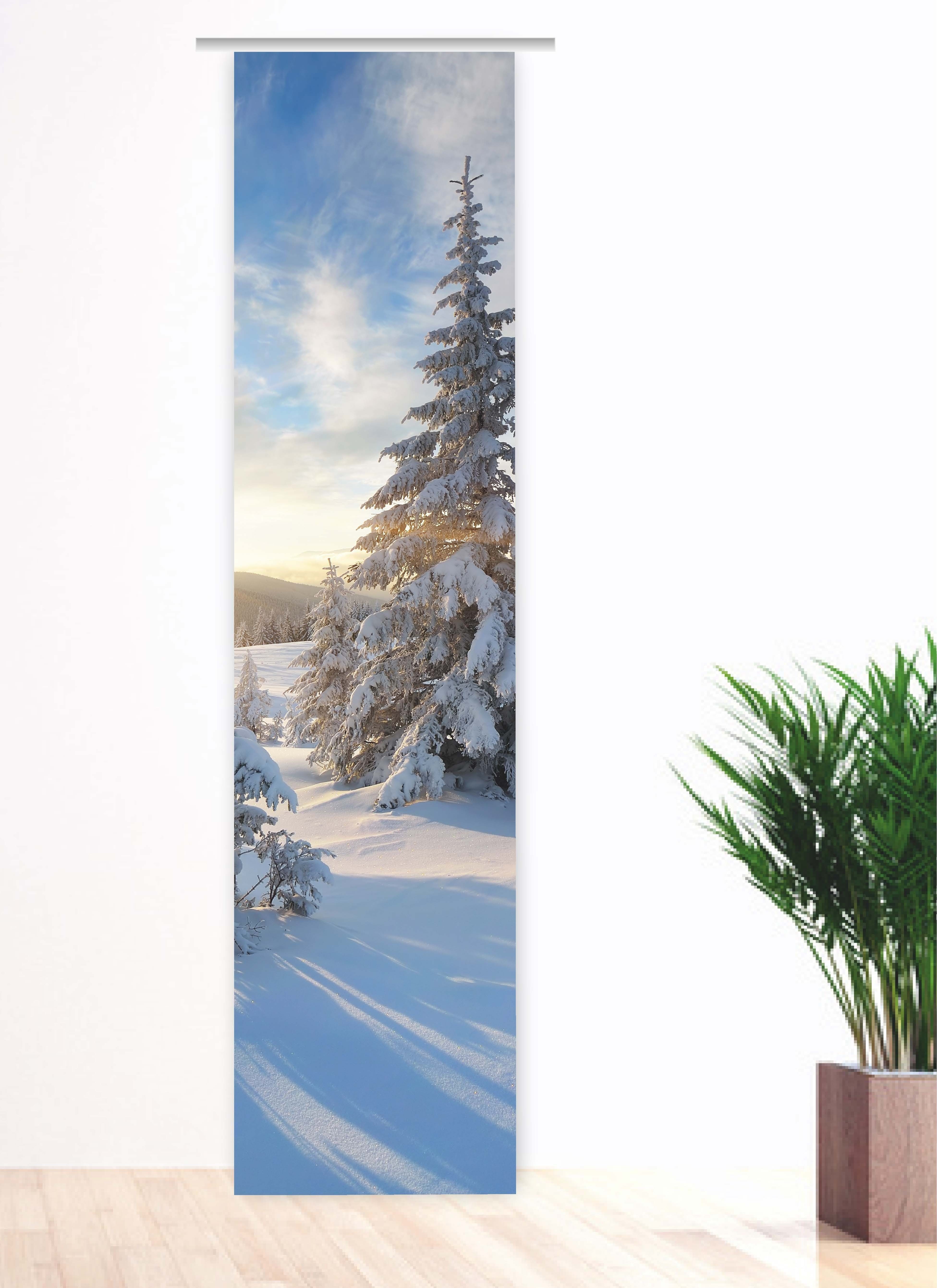 gardinen-for-life Schiebegardine Mein Traumwinter 1 - Flächenvorhang, blick günstig online kaufen