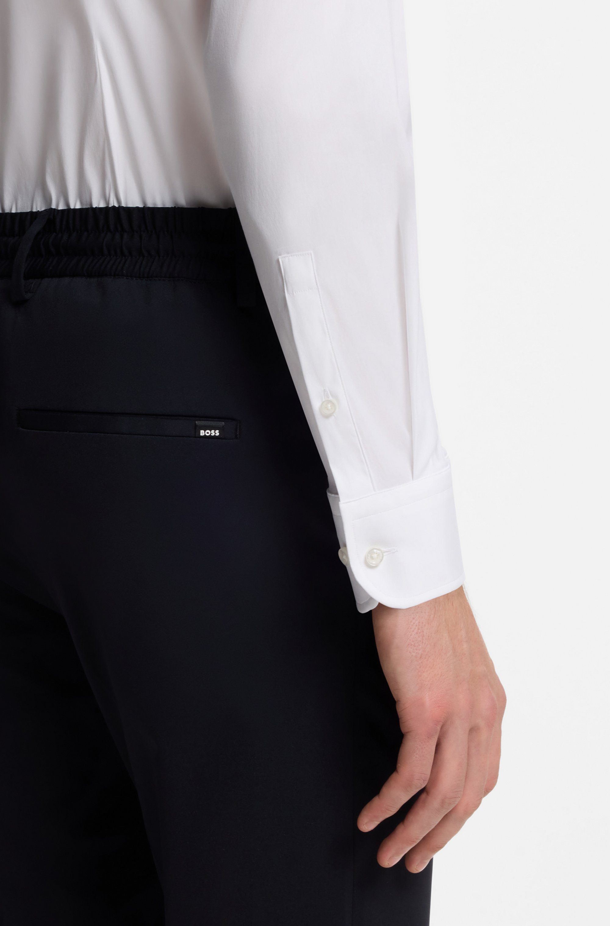 BOSS Businesshemd Slim-Fit, Stretch-Baumwollmix, bügelleicht