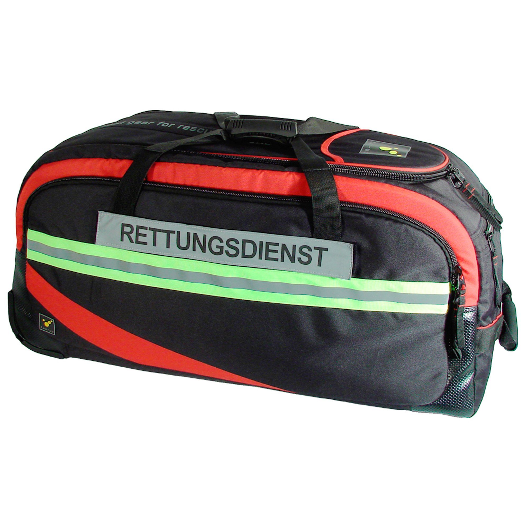 tee-uu Arzttasche tee-uu TROLLEYBAG Bekleidungstasche Schwarz/Rot 37 x 79 x 35 cm