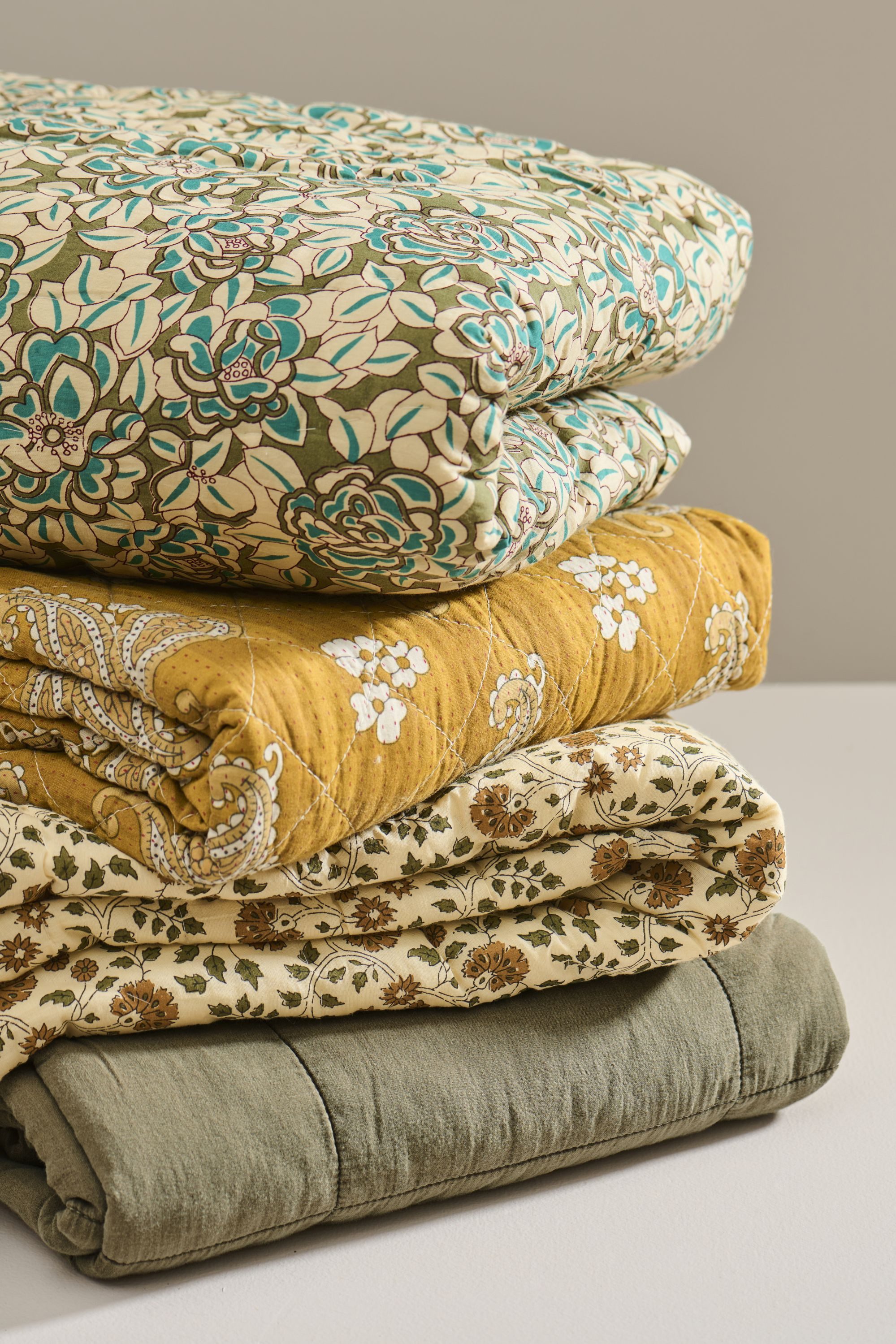 Ib Laursen Tagesdecke Ib Laursen - Decke Quilt Tagesdecke 170x130cm Hellgelb mit