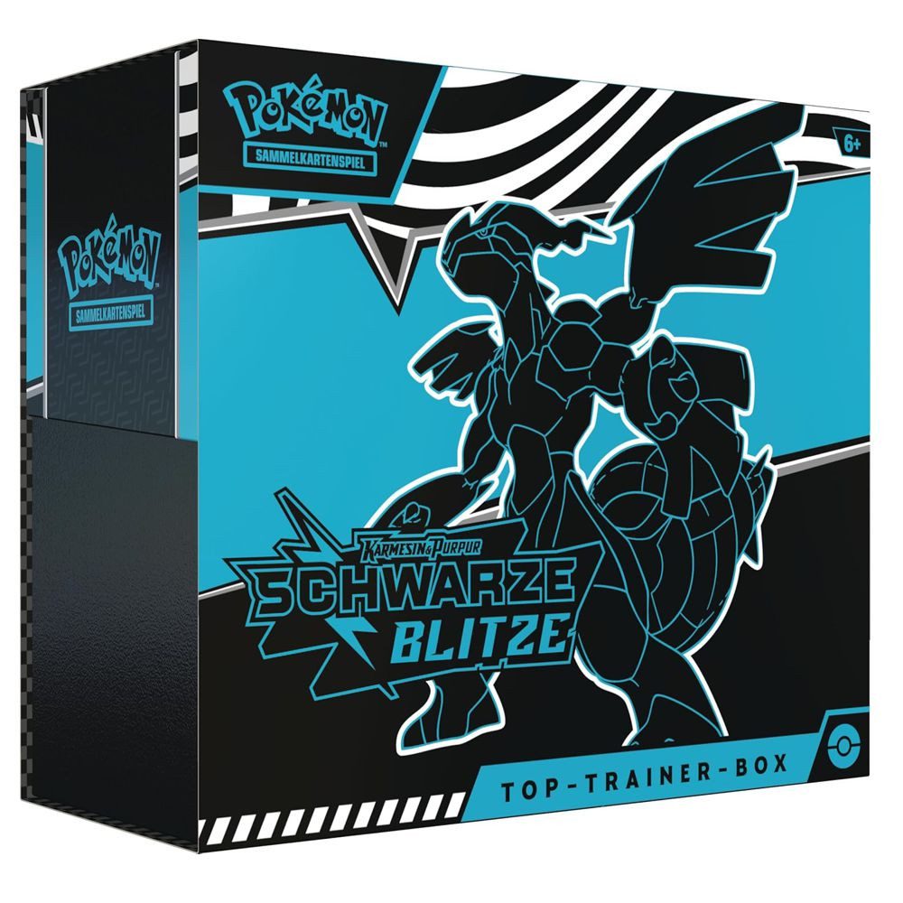 POKÉMON Sammelkarte Top-Trainer-Box Schwarze Blitze Pokemon Sammel-Karten deutsch