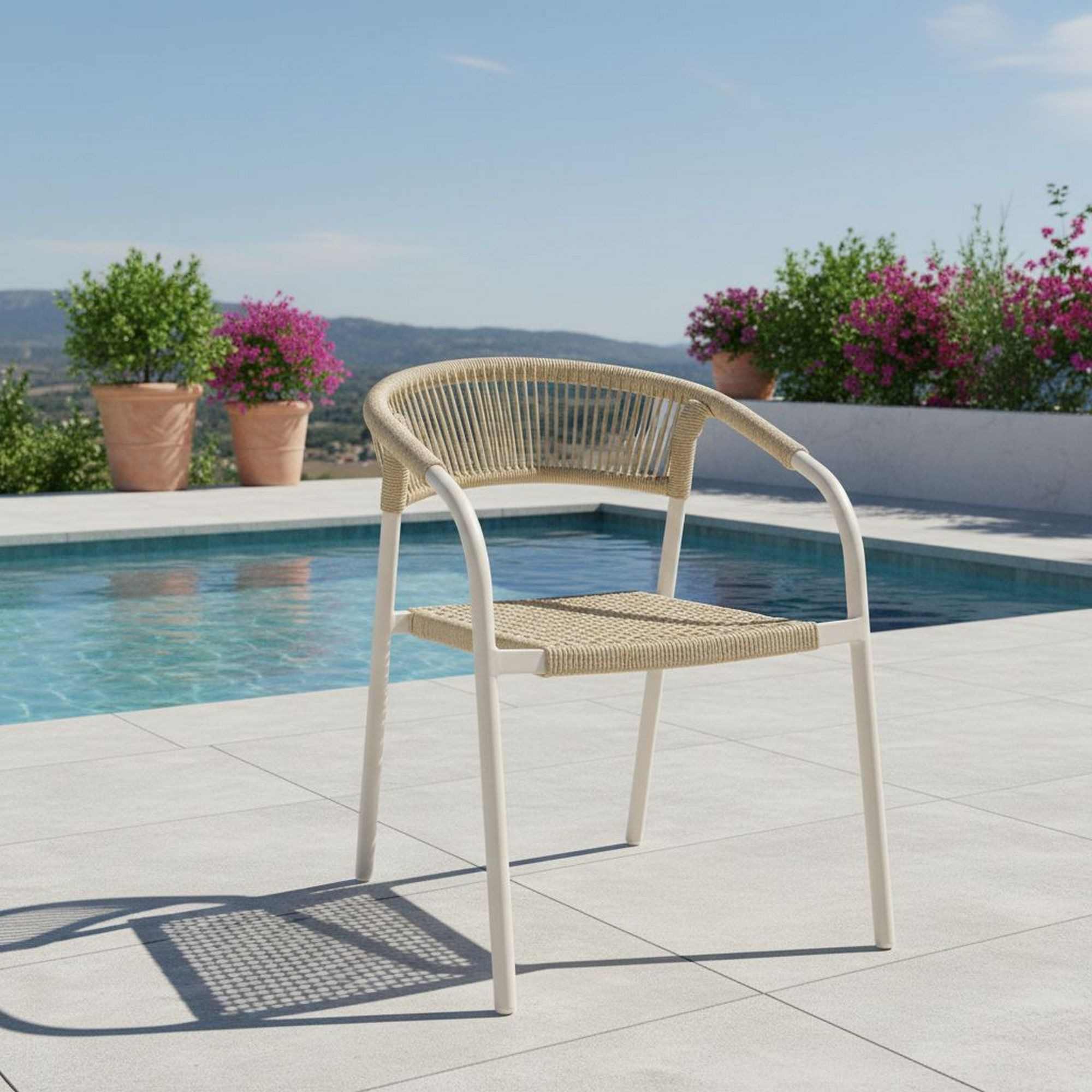 Lesli Living Gartenstuhl Lesli Living Stapelstuhl Nagano Beige