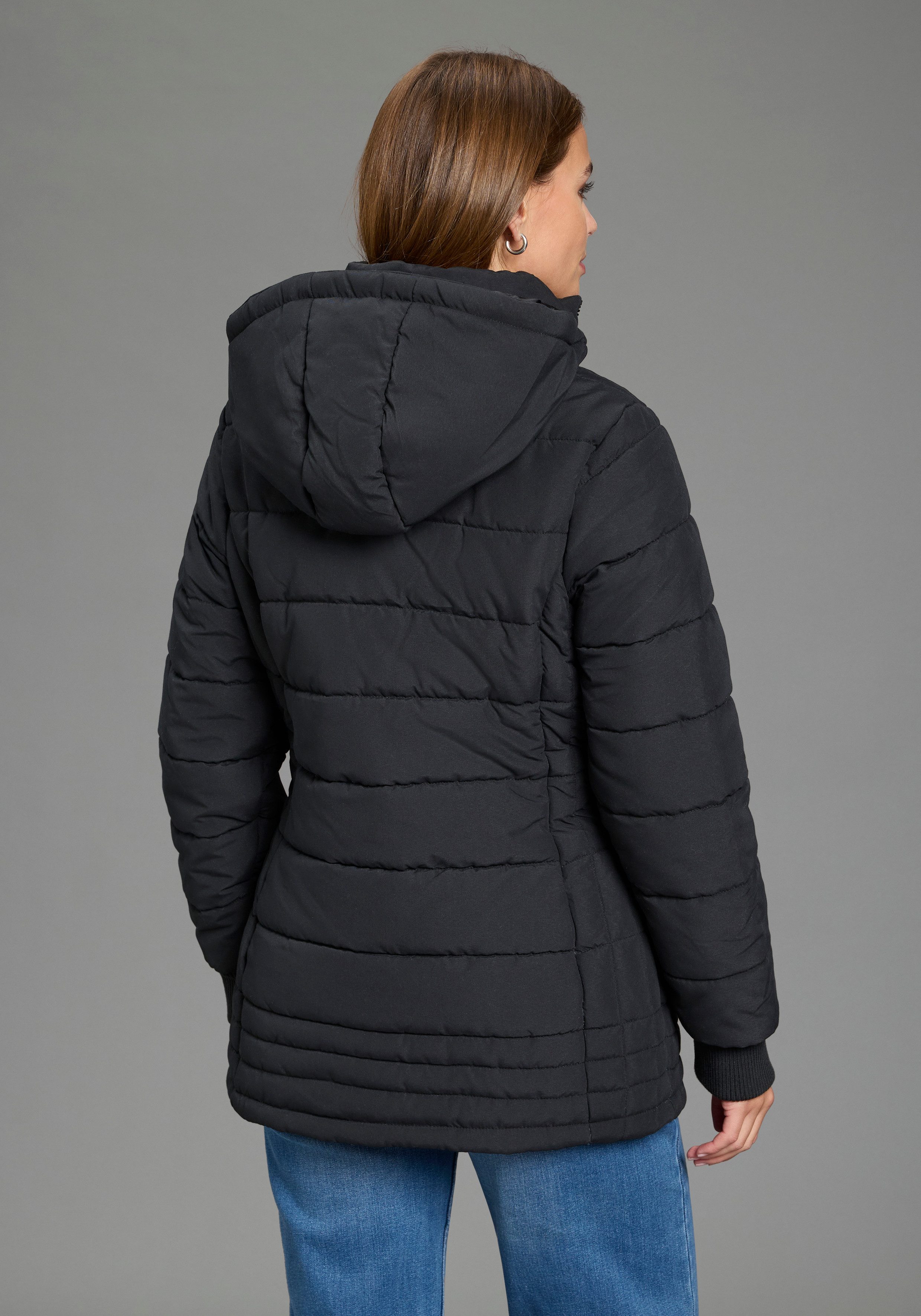 ALPENBLITZ Steppjacke Flockenwirbel für den Übergang, aus leichtem Material, unifarbenes Design