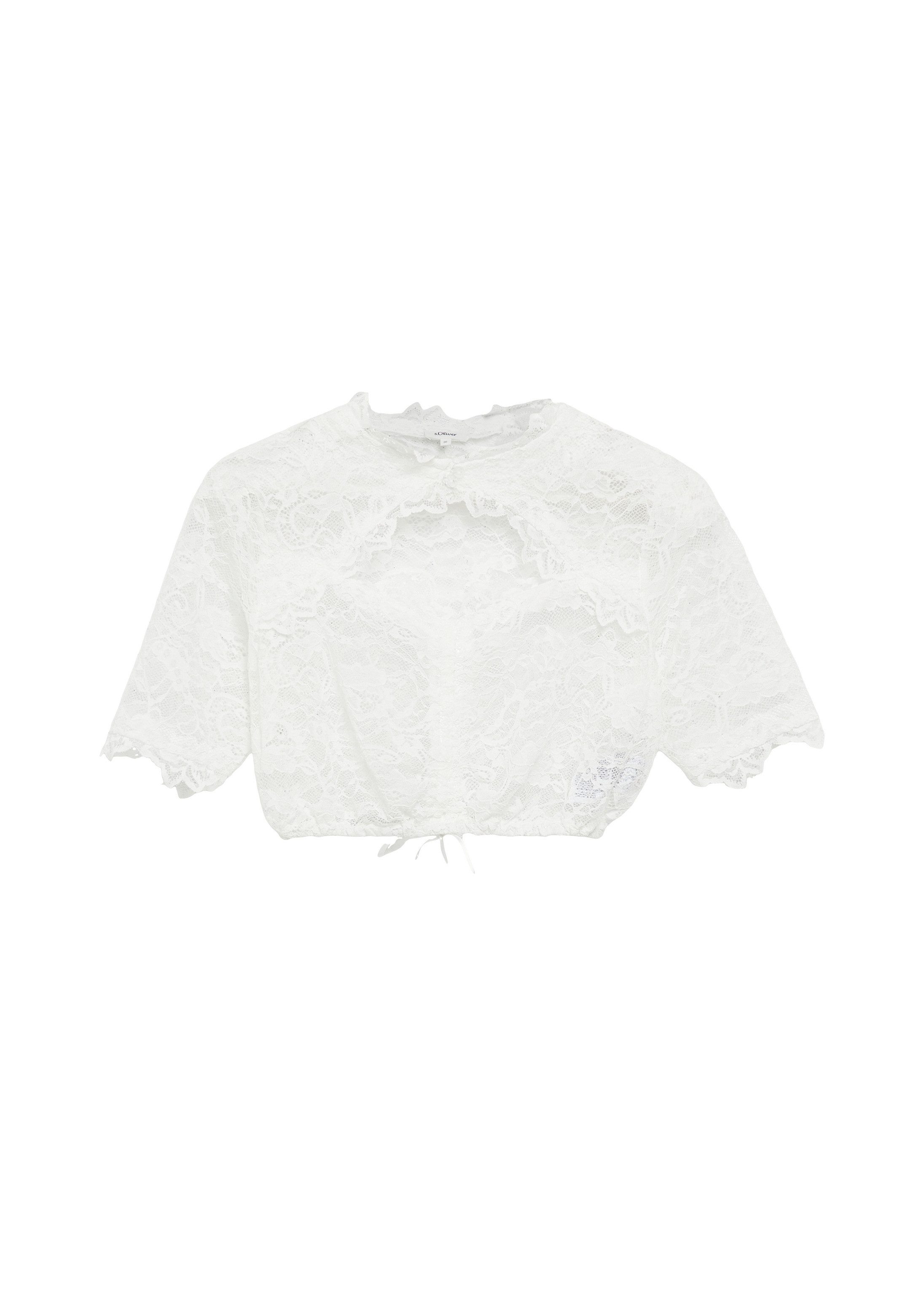 s.Oliver Kurzarmbluse Bluse Dirndlbluse
