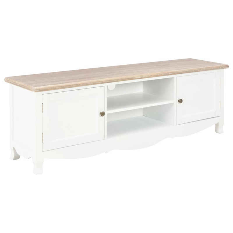 vidaXL TV-Schrank TV-Schrank Weiß 120×30×40 cm Holz (1-St)