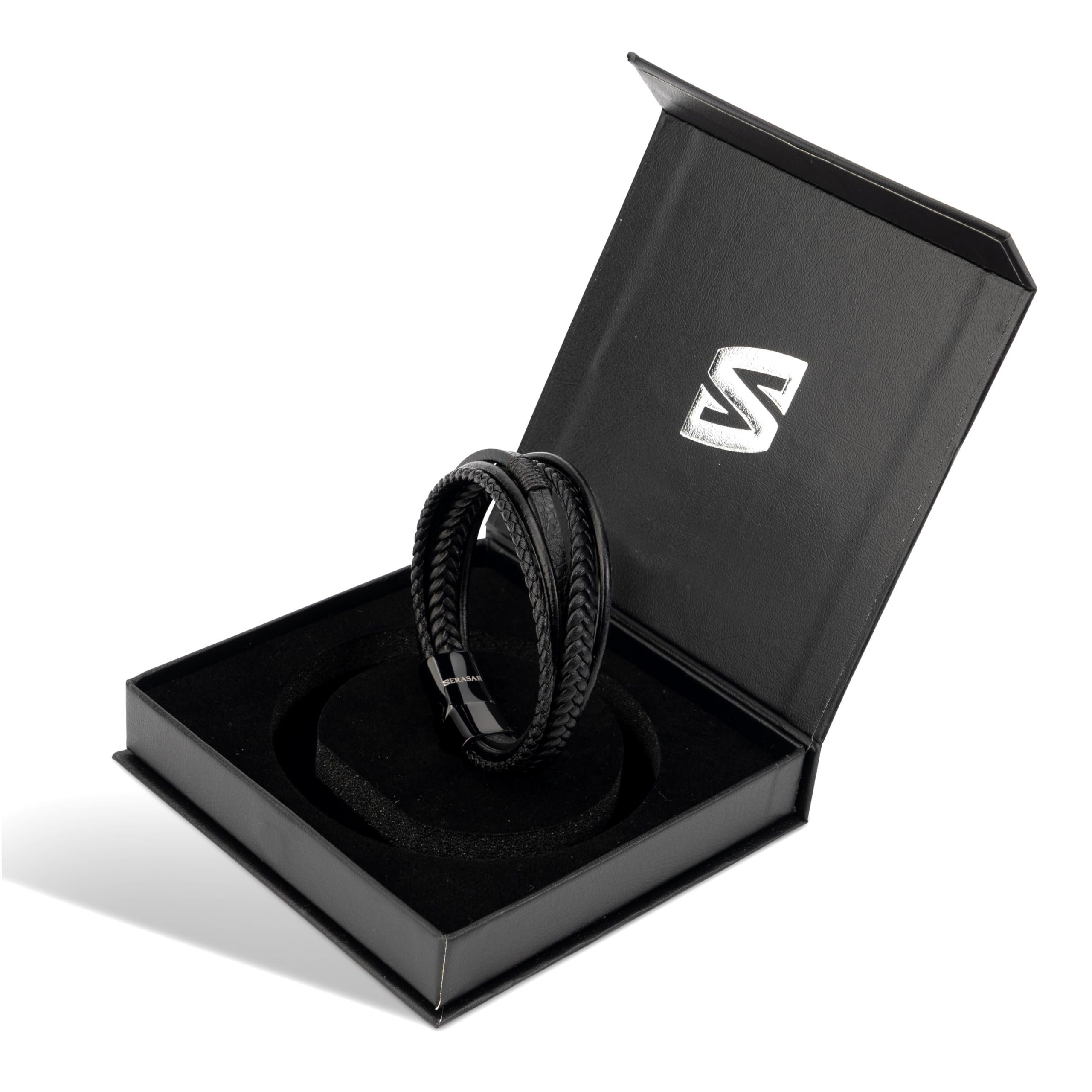 SERASAR Armband Premium-Lederarmband für Herren [Wild] günstig online kaufen
