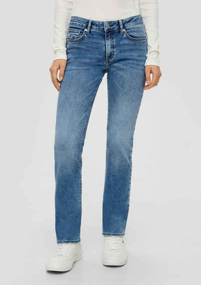 QS Slim-fit-Jeans Catie Slim Fit, Mid Rise, Straight Leg