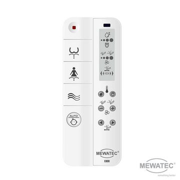 MEWATEC Dusch-WC-Sitz E800, - Umfangreiches Dusch-WC + 1 Kalkschutzfilter gratis!