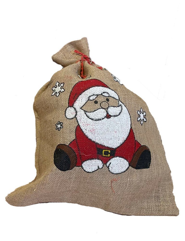 Weihnachtsmann Geschenkesack Jutesack - Geschenkverpackung Weihnachten zur Auswahl