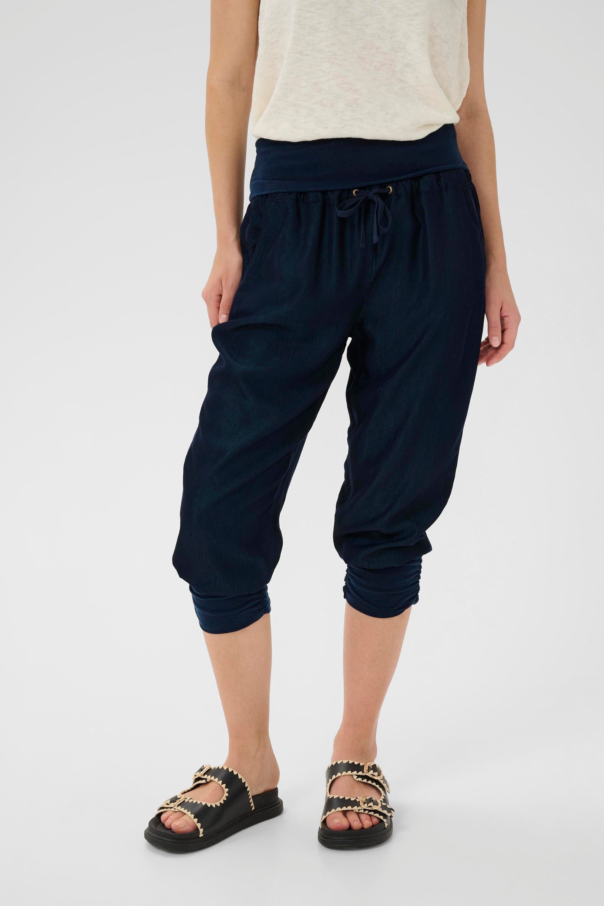 Cream Stoffhose Casual Hose CRLinee