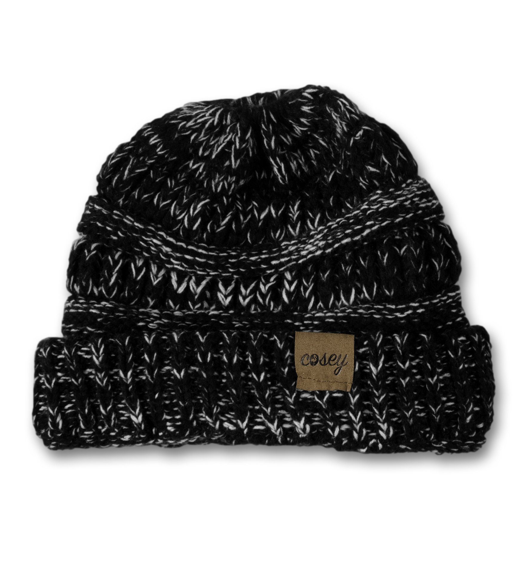 cosey Strickmütze Pferdeschwanz-Mütze mit Zopfloch für günstig online kaufen