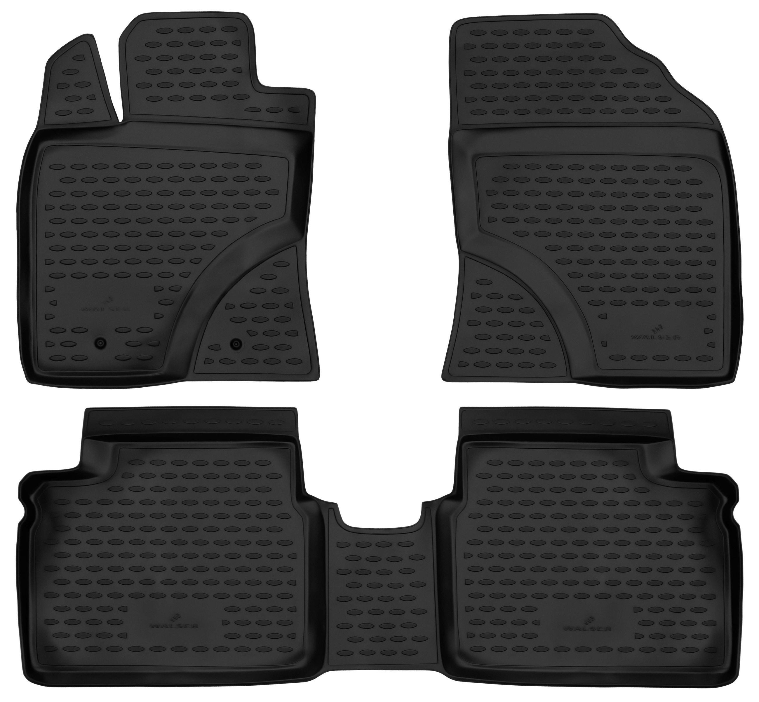 WALSER Kofferraumwanne Automatte Passform XTR (4 St), für TOYOTA AVENSIS Stufenheck (_T27_), AVENSIS Kombi (_T27_) TOYOTA AVENSIS Stufenheck (_T27_) 11/2008-10/2018, TOYOTA AVENSIS Kombi (_T27_) 11/2008-10/2018