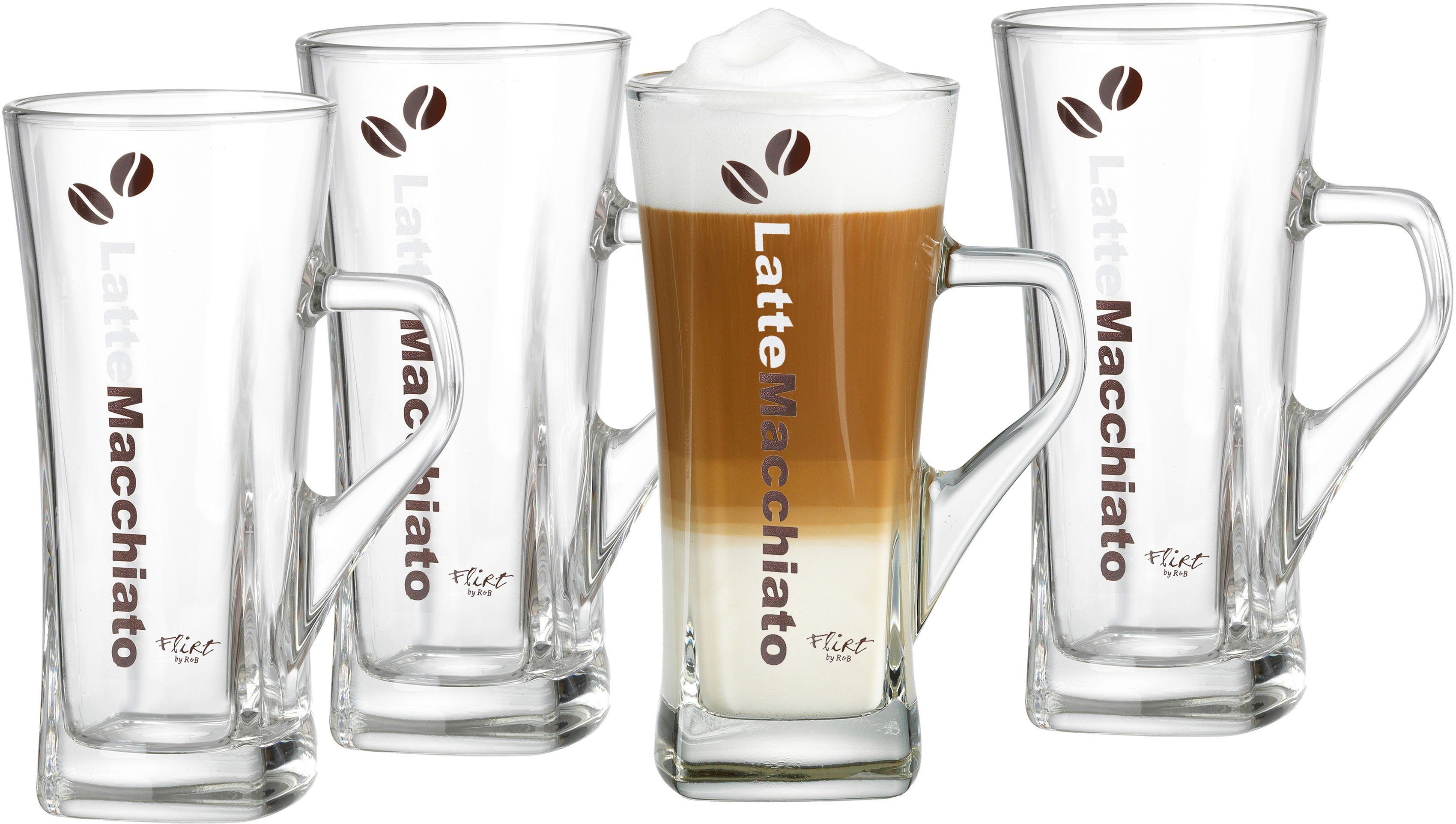 Ritzenhoff & Breker Latte-Macchiato-Glas »Crema«, Glas, hitzebeständig, 330  ml, 4-teilig online kaufen | OTTO