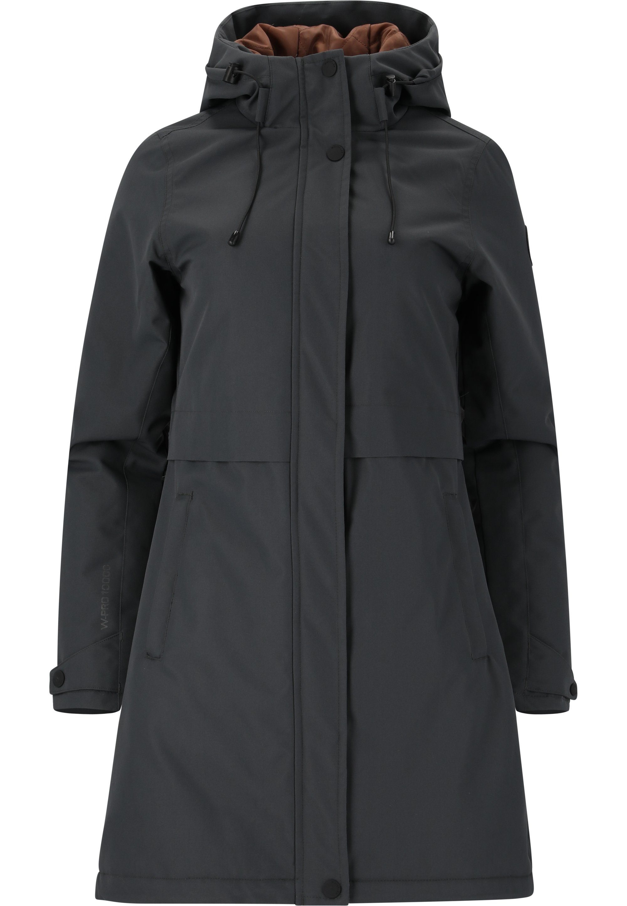 WHISTLER Outdoorjacke mit dunkelgrau 10.000 Wassersäule Mullie mm