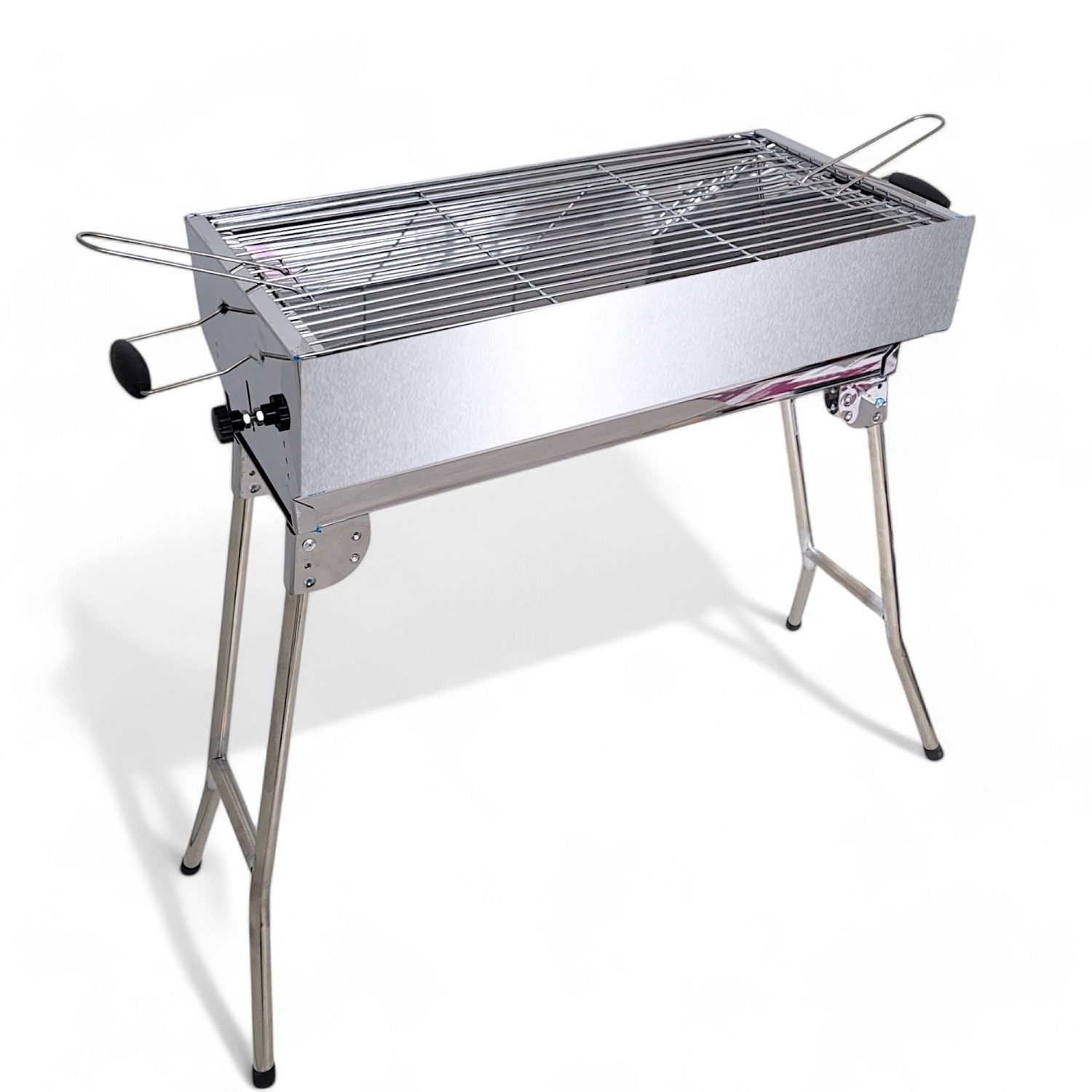 Grillpeter Holzkohlegrill Mangal Kairat Schaschlikgrill Edelstahl rostfrei Grill mit Grillrost