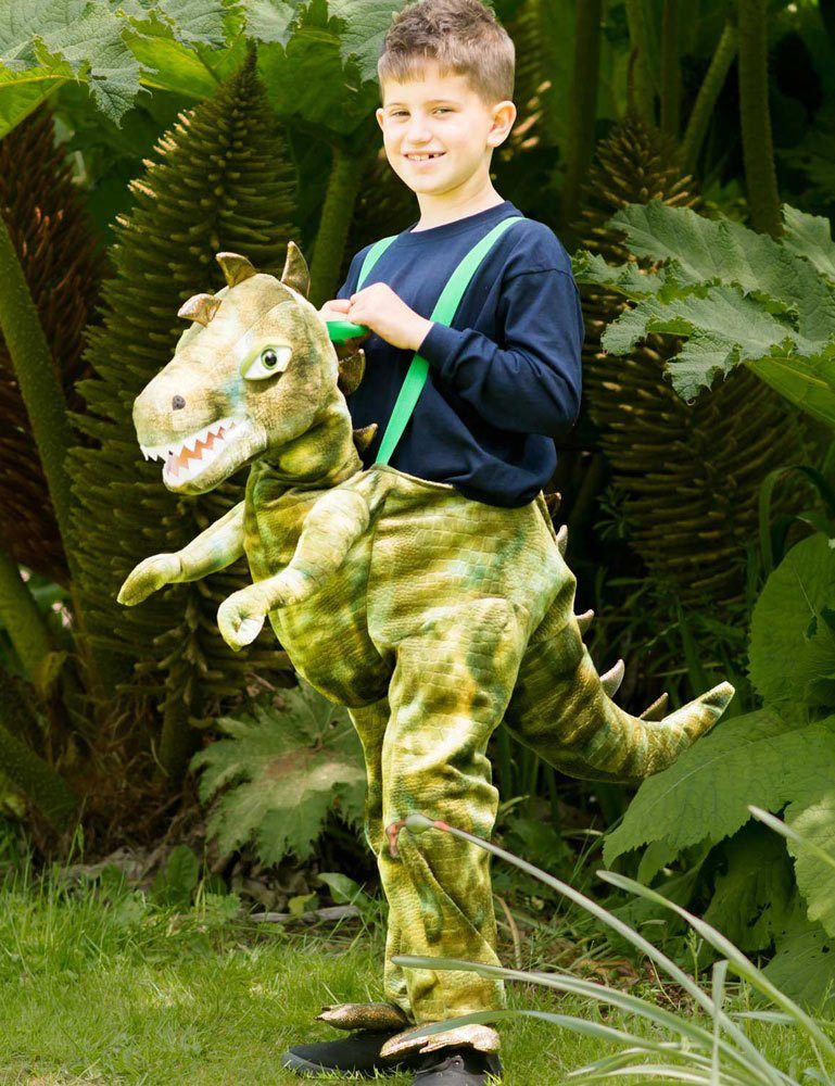 Amscan Kostüm »Dinosaurier Huckepack Kostüm für Kinder - 3-5 Jahre, Urzeit  Tierkostüm Ride On«