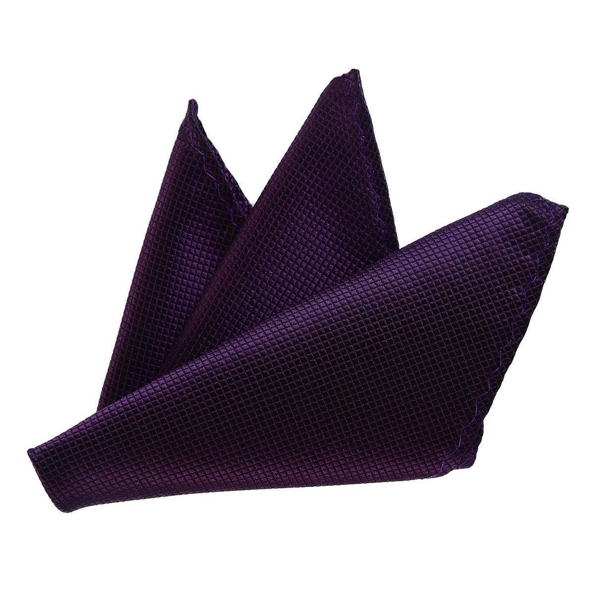 21 x 1-St), Herren Falten, Anlässe, zum Einstecktuch violett für Seidenlook 21 cm feierliche Einstecktuch DonDon DonDon (Packung,