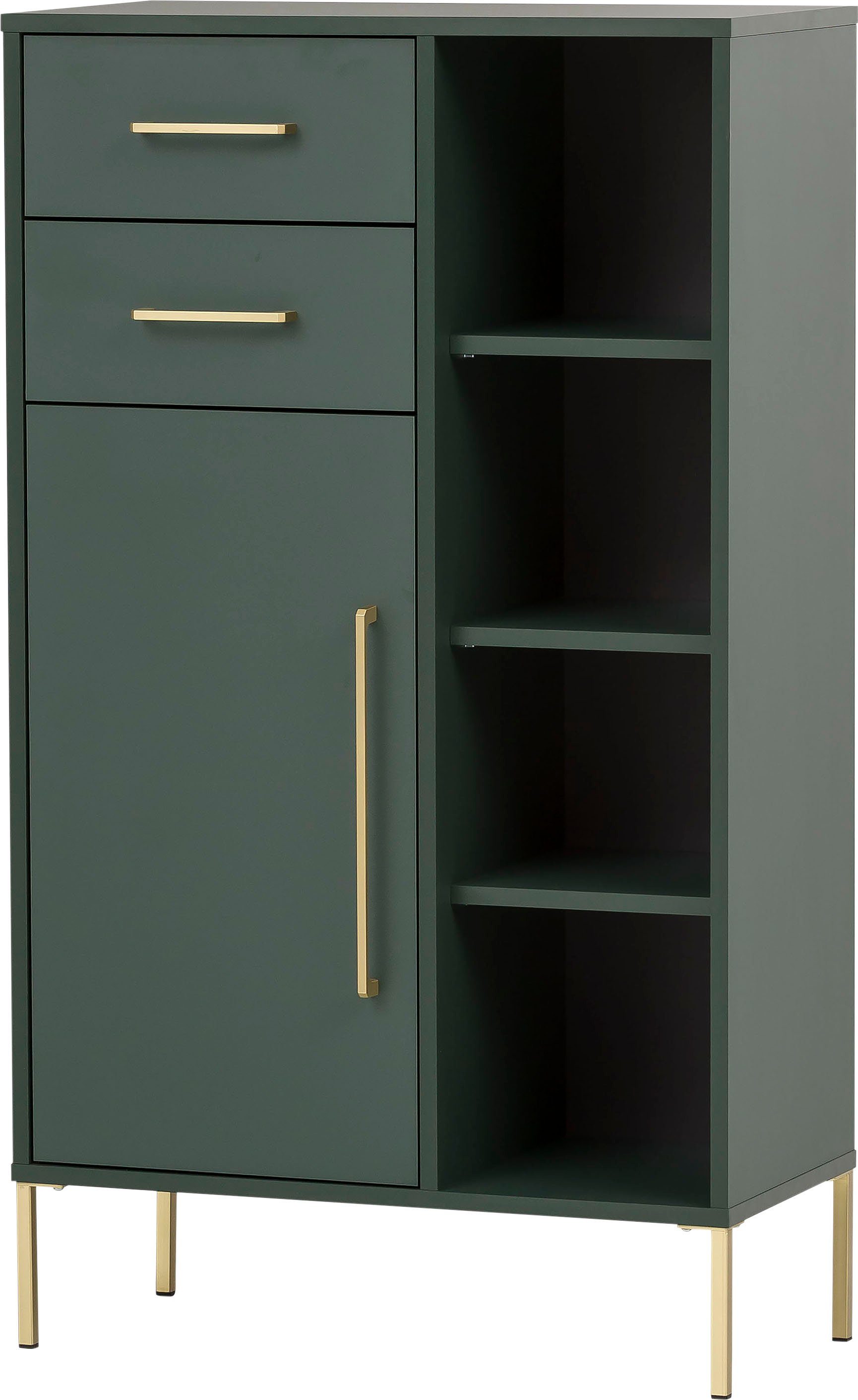 welltime Midischrank Kent, Midischrank, Made in Germany, B: 67 cm Solide Verarbeitung - Dieses Produkt ist in Deutschland gefertigt