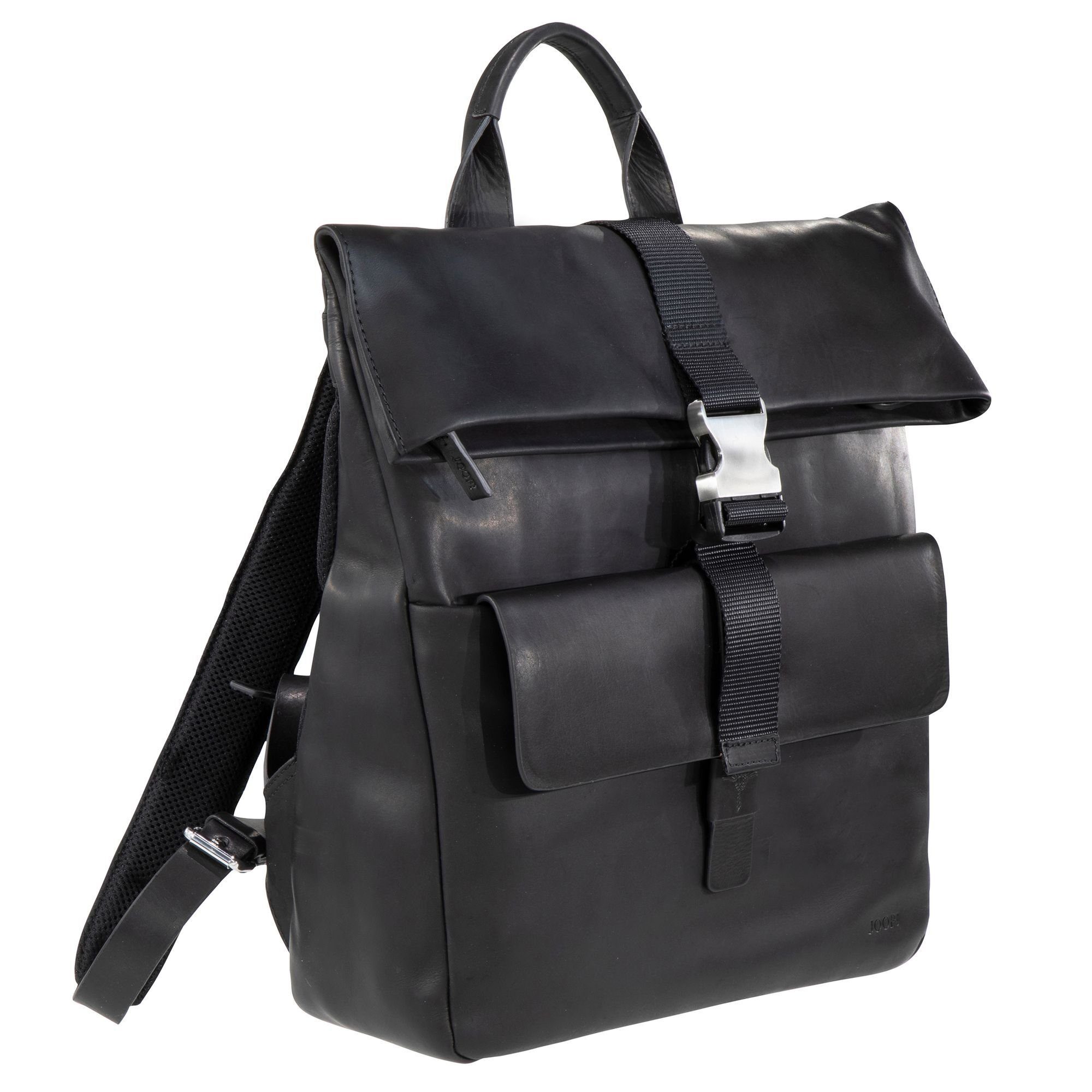 Leder Laptoprucksack Joop! black Loreto,