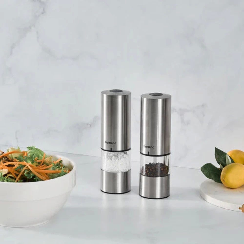 Karaca Vorratsdose Homend Grindgo 6004UK Wiederaufladbare Gewürzmühle Inox