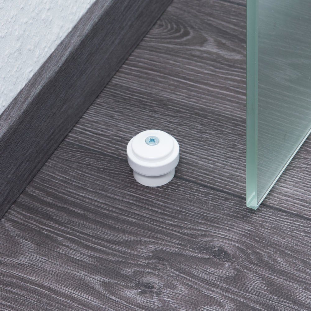 sossai® Türstopper Bodenstopper / Wandstopper NTS5 - SÖREN 1 (1 St), Farbe: Weiß