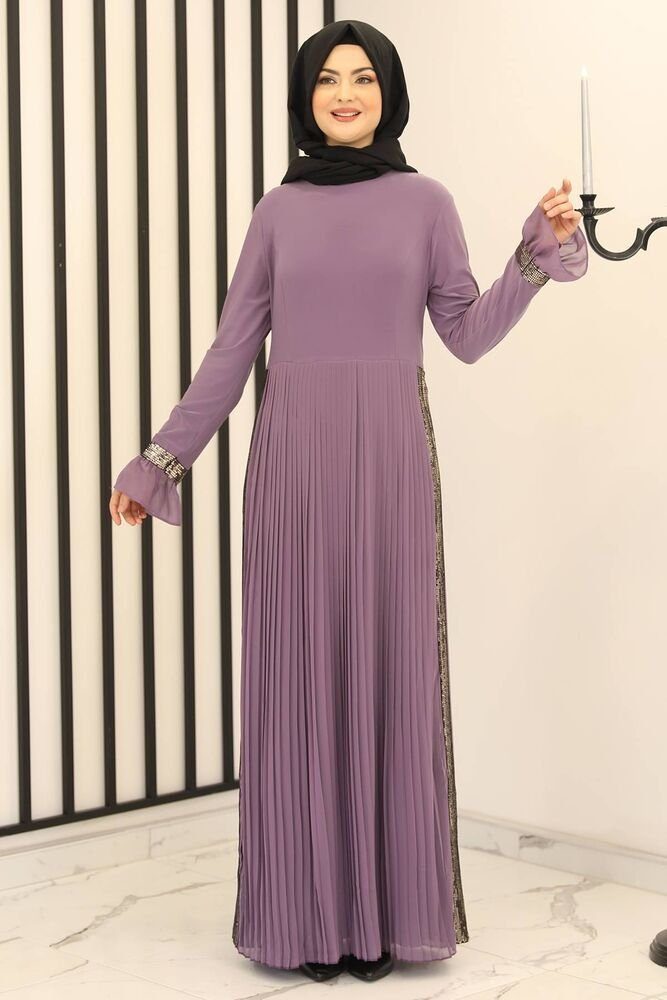 fashionshowcase Chiffonkleid Langärmliges Maxikleid für Damen günstig online kaufen