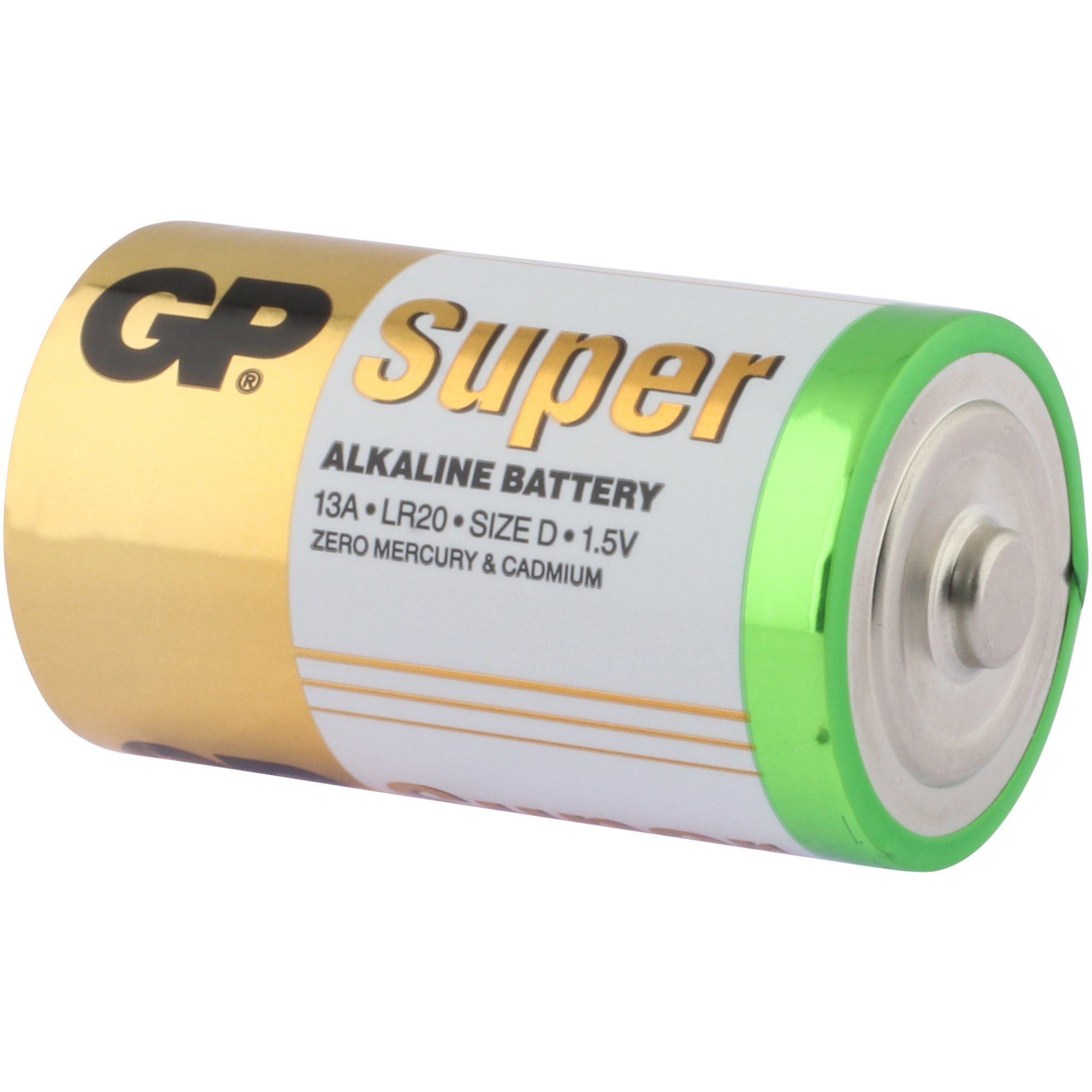 Alkaline Batterie, Super (1,5 V) Batterie GP D GP Mono 4 Batteries Stück 1,5V
