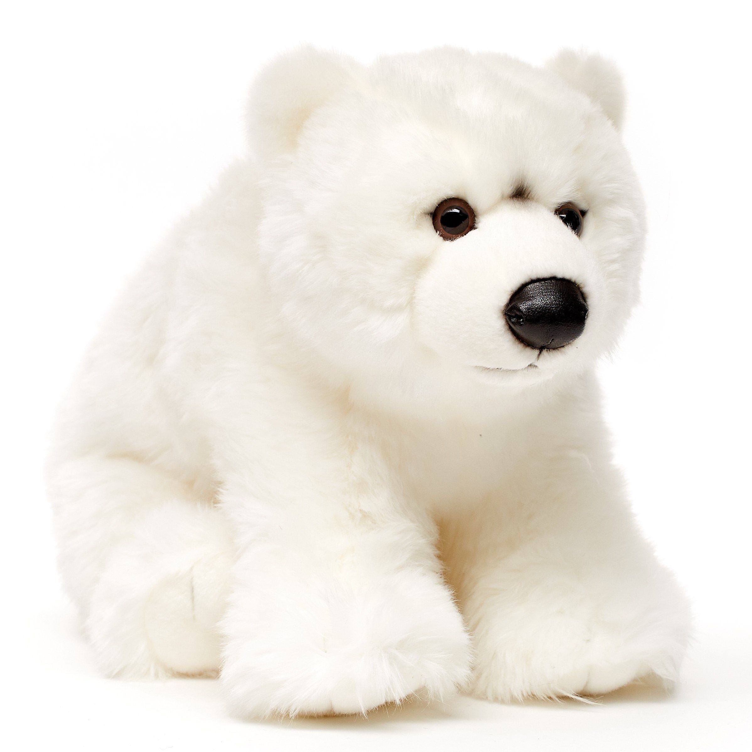 Kuscheltier Eisbär Junges - 36 cm (Länge) - Plüsch-Bär, Polarbär - Plüschtier