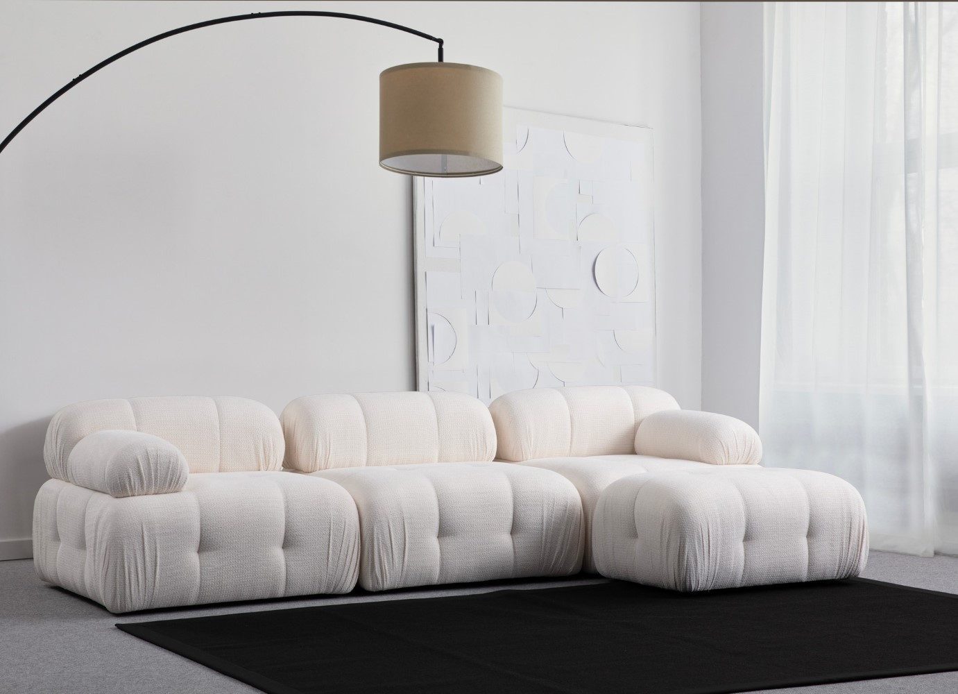 Myhomelando Ecksofa Petite, mit Hocker, links oder rechts stellbar