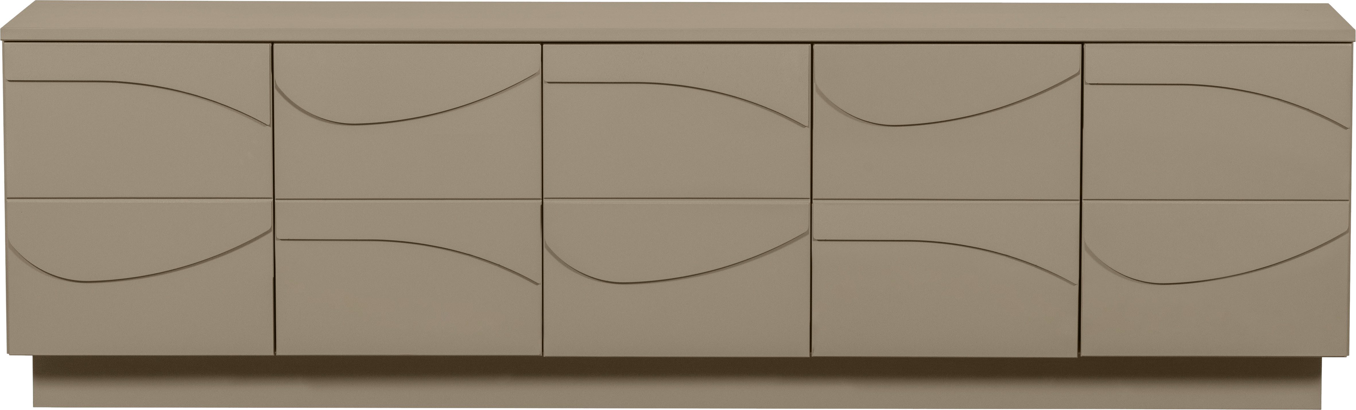 WOOOD Lowboard Teo TV-Bord, mit Kabeldurchführung, Push-to-Open-Funktion, Breite 180 cm