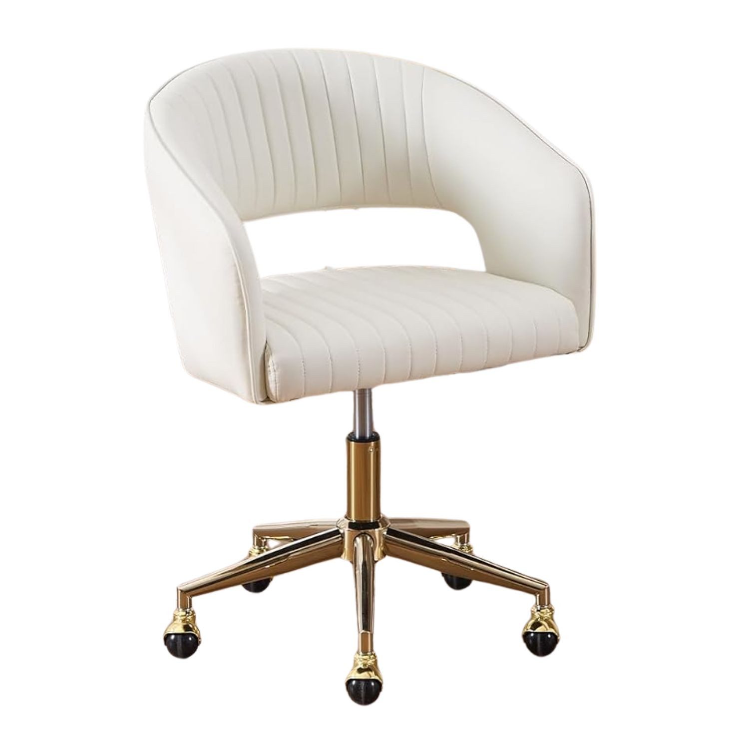 WAHSON OFFICE CHAIRS Bürostuhl aus Chenille/PU-Leder, ergonomisch Drehstuhl mit Rollen