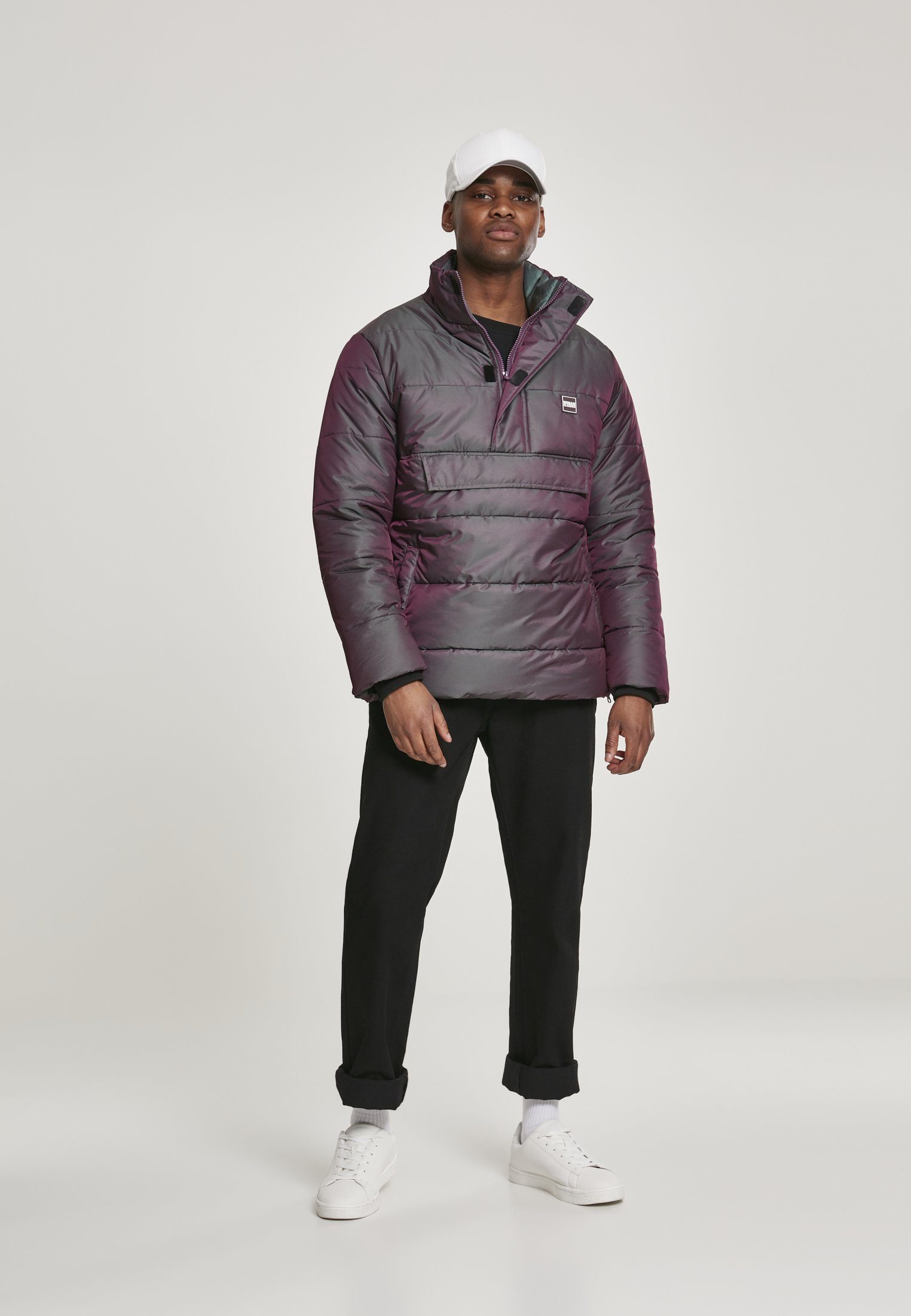 Puffer Outdoorjacke Pull redwine green (1-St) Puffer Over URBAN Shimmering Jacket Herren TB3153 Shimmering CLASSICS