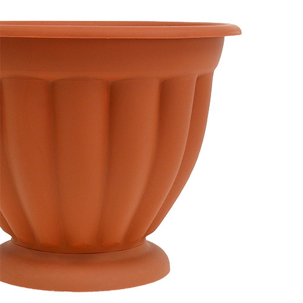 Florists Products Blumentopf Eleganter Pflanztopf mit Standfuß und dekorativen Rillen