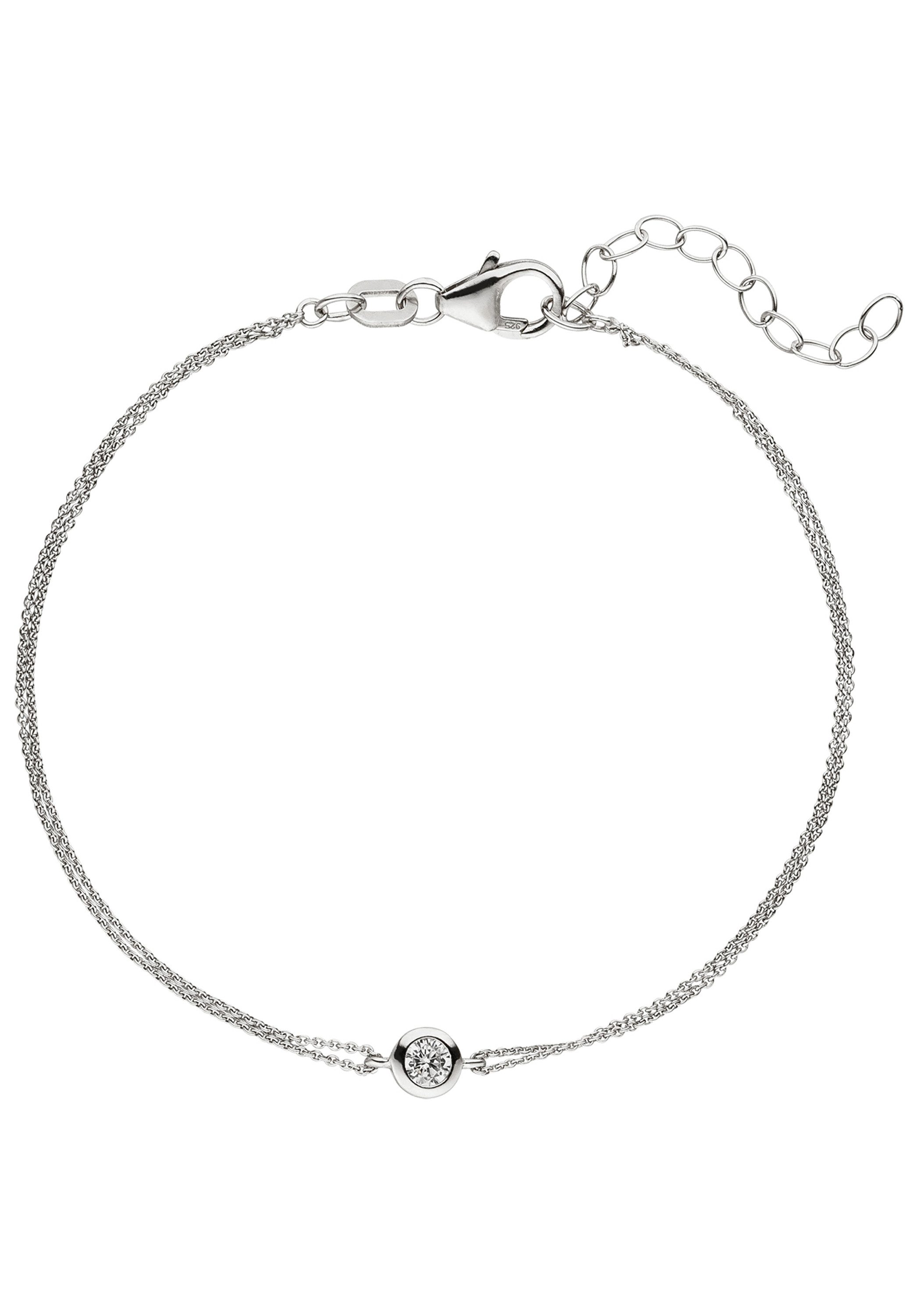 JOBO Armband Armband mit Zirkonia, 925 S...