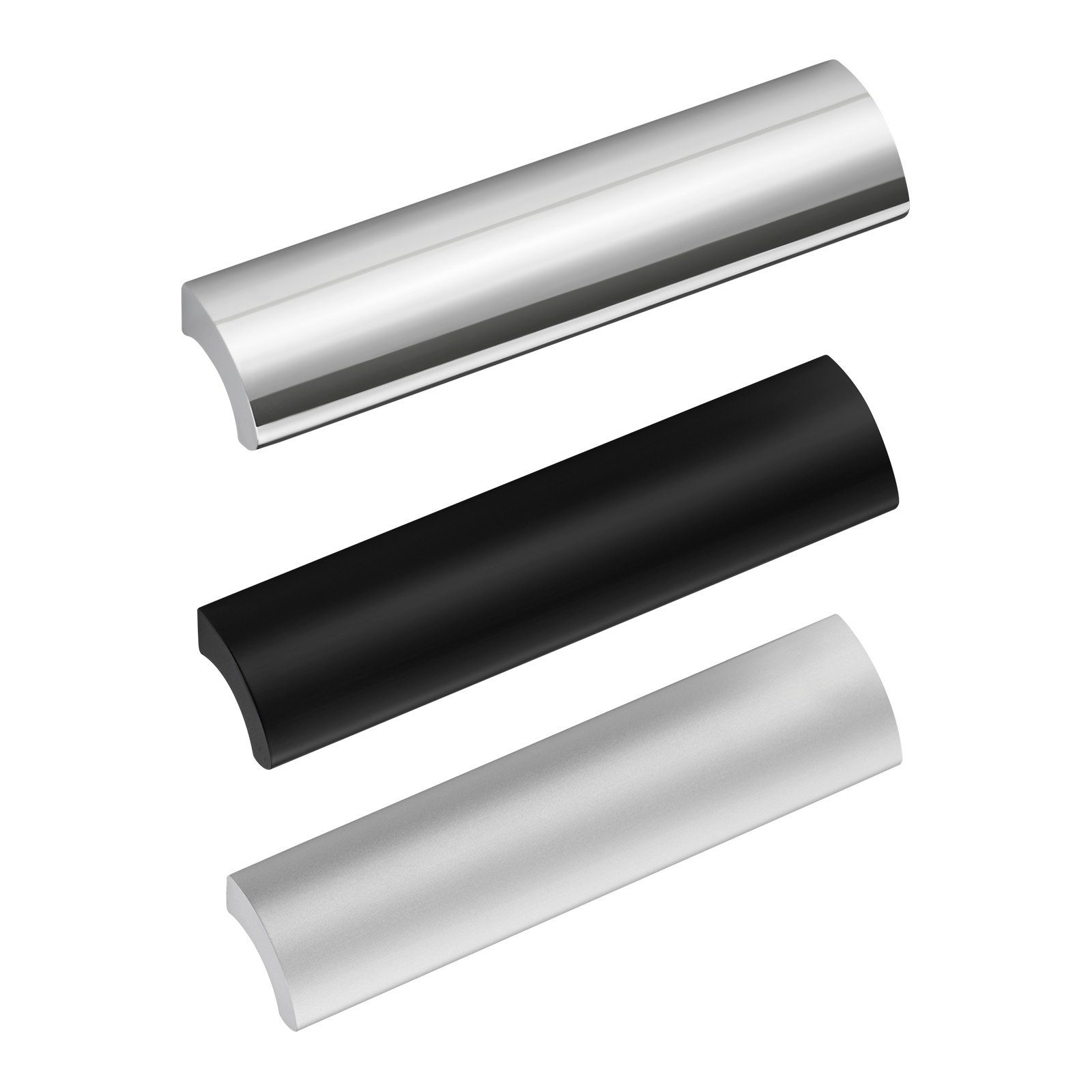 SO-TECH® Möbelgriff Griffleiste NORR, Aluminium, Lochabstand 96 - 320 mm