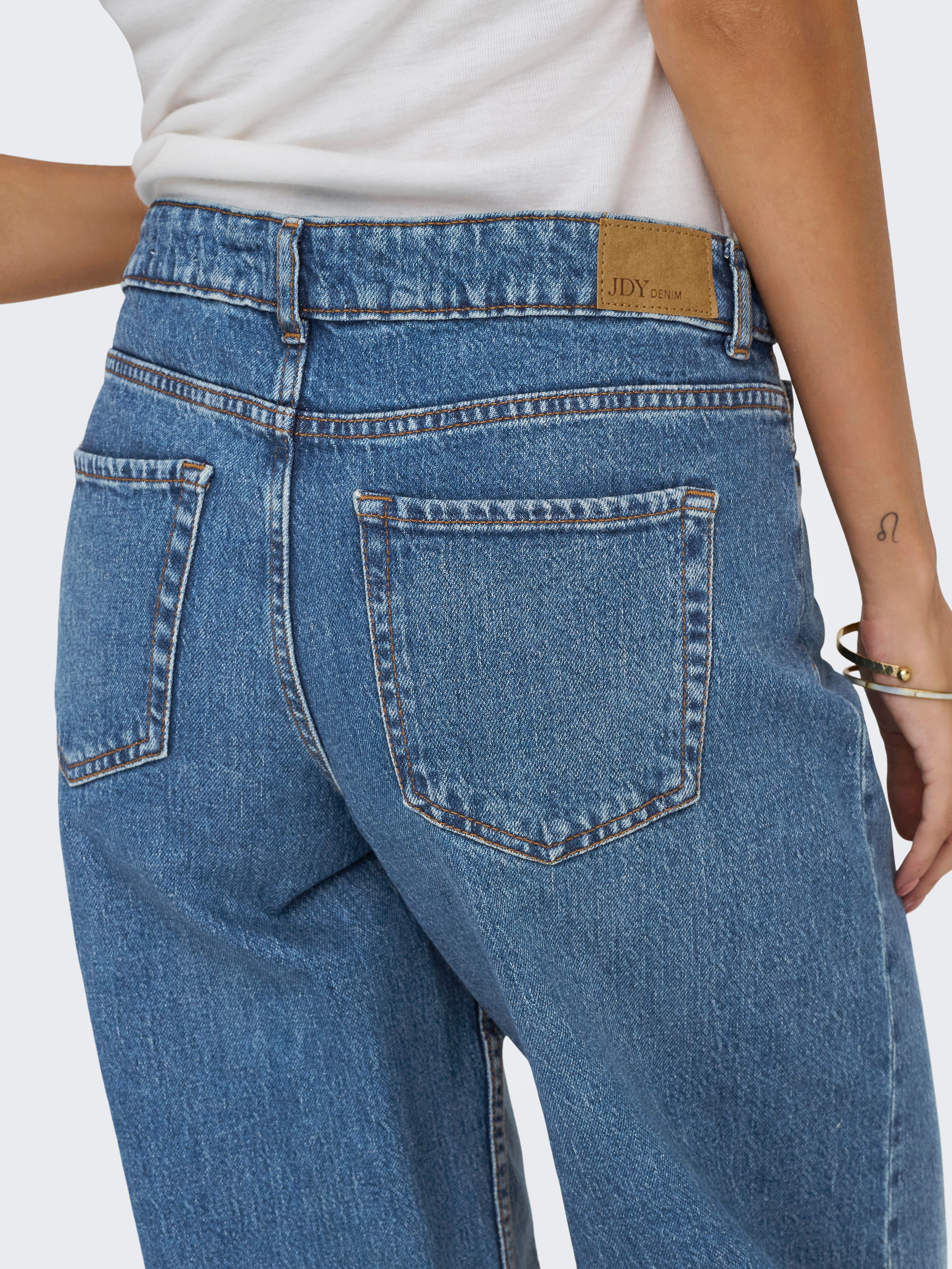 JDY Relax-fit-Jeans JDYRUBY MW WID MB günstig online kaufen