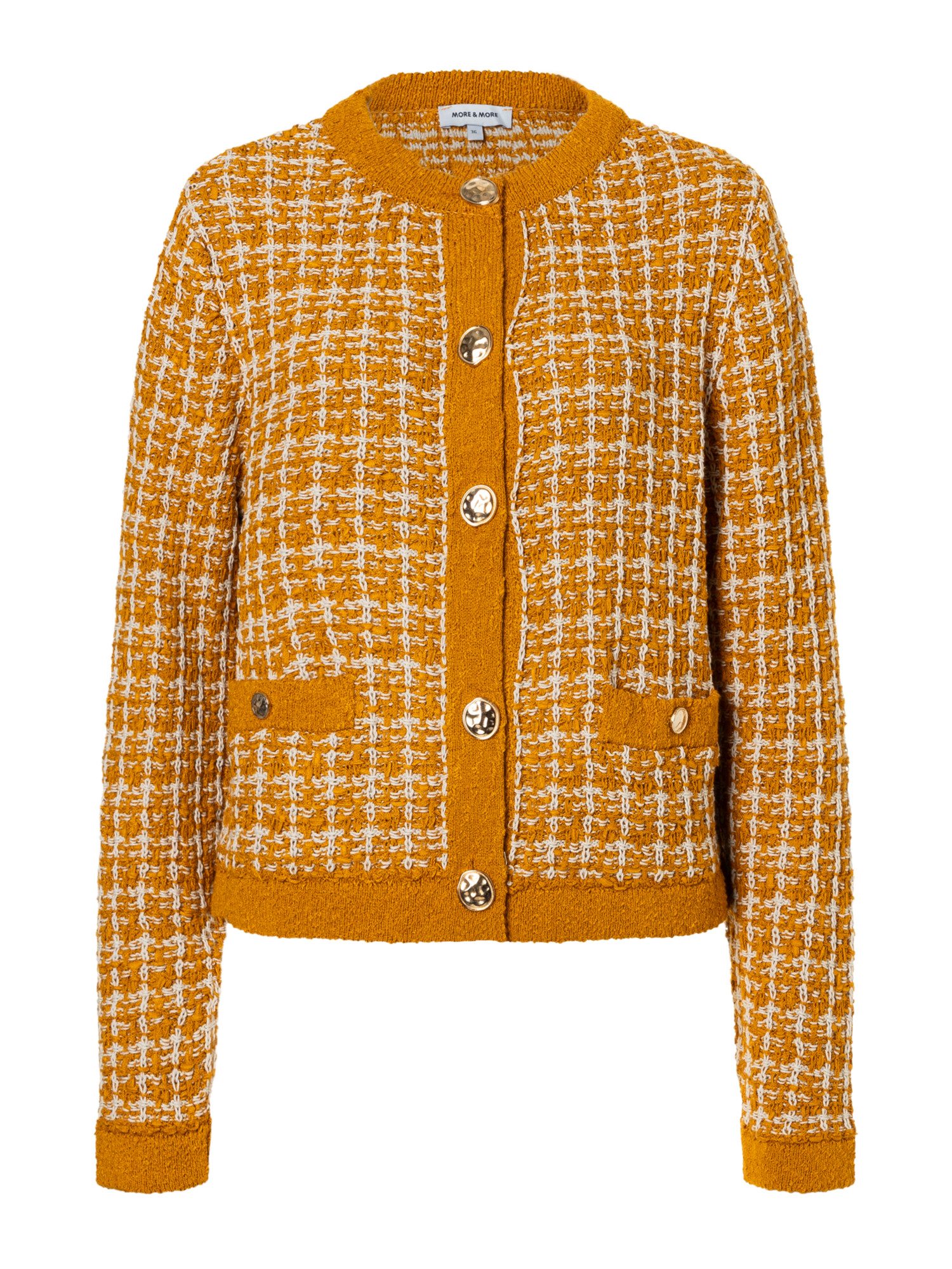 MORE&MORE Cardigan Strickjacke langarm Blazeroptik günstig online kaufen