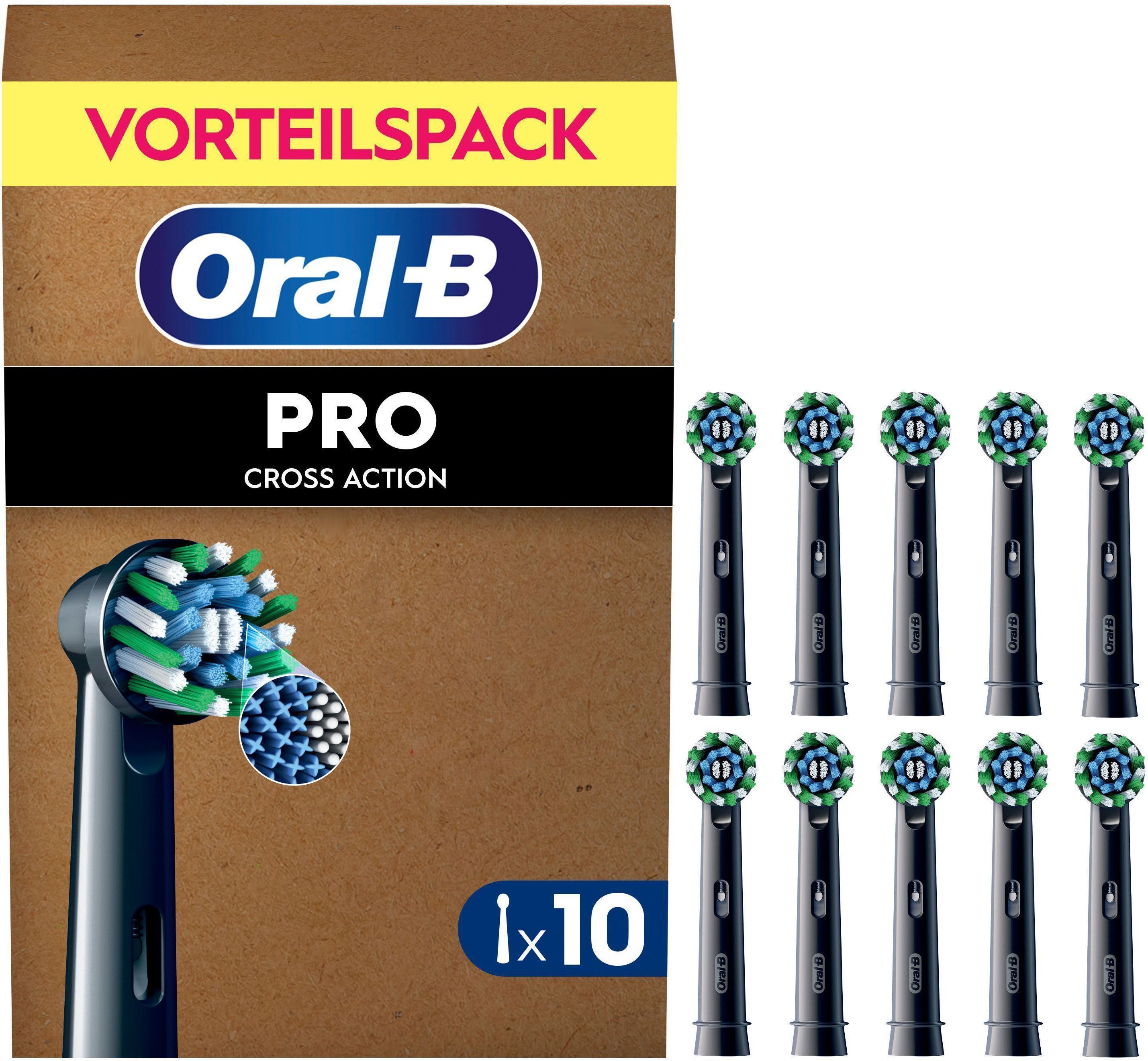 Oral-B Aufsteckbürsten Pro CrossAction, X-förmige Borsten